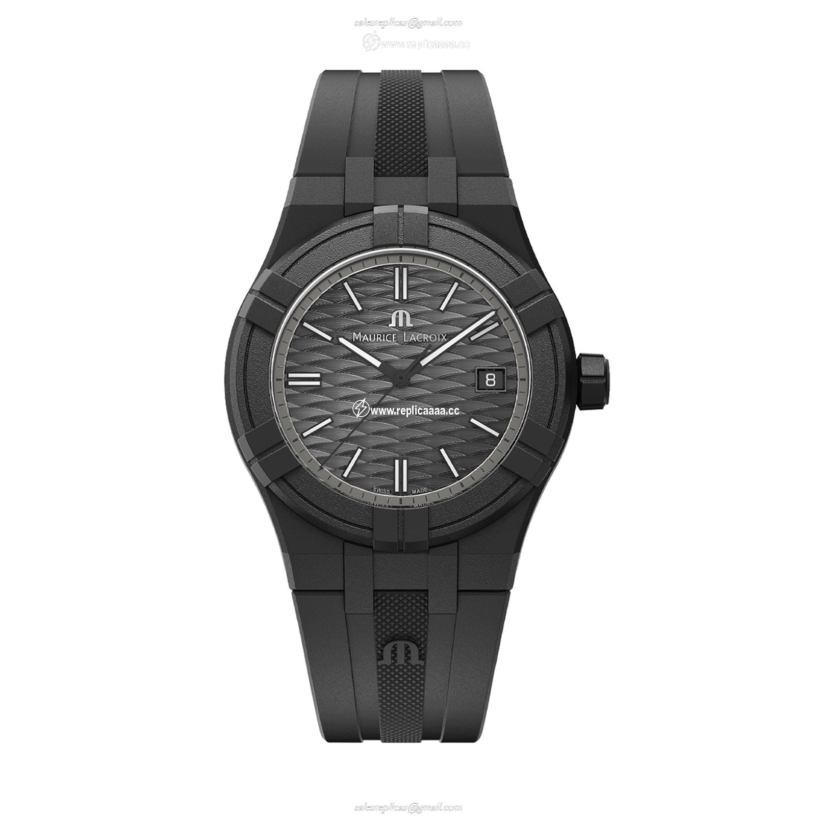Maurice Lacroix Aikon Tide 40mm Mens details Grey AI2008-0000-300-0 1 Maurice Lacroix Aikon Tide 40mm Mens details Grey AI2008-0000-300-0
