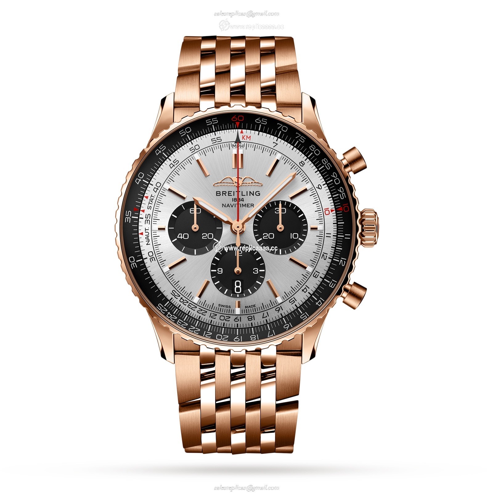 Breitling Navitimer B01 Chronograph 46 18k Red Gold details RB0137241G1R1 1 Breitling Navitimer B01 Chronograph 46 18k Red Gold details RB0137241G1R1