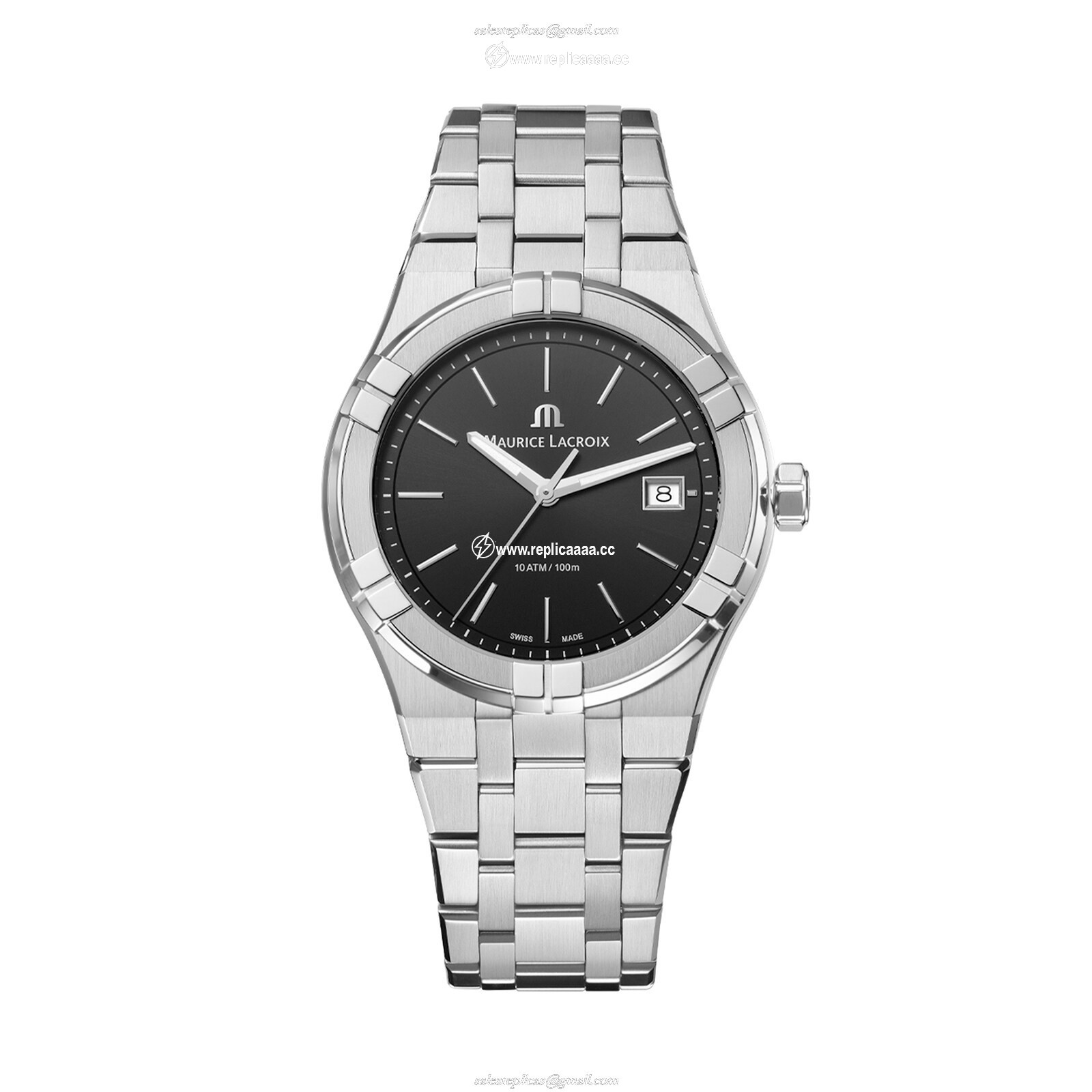 Maurice Lacroix Aikon Quartz Date 40mm Mens details Black AI1108-SS002-330-1 1 Maurice Lacroix Aikon Quartz Date 40mm Mens details Black AI1108-SS002-330-1
