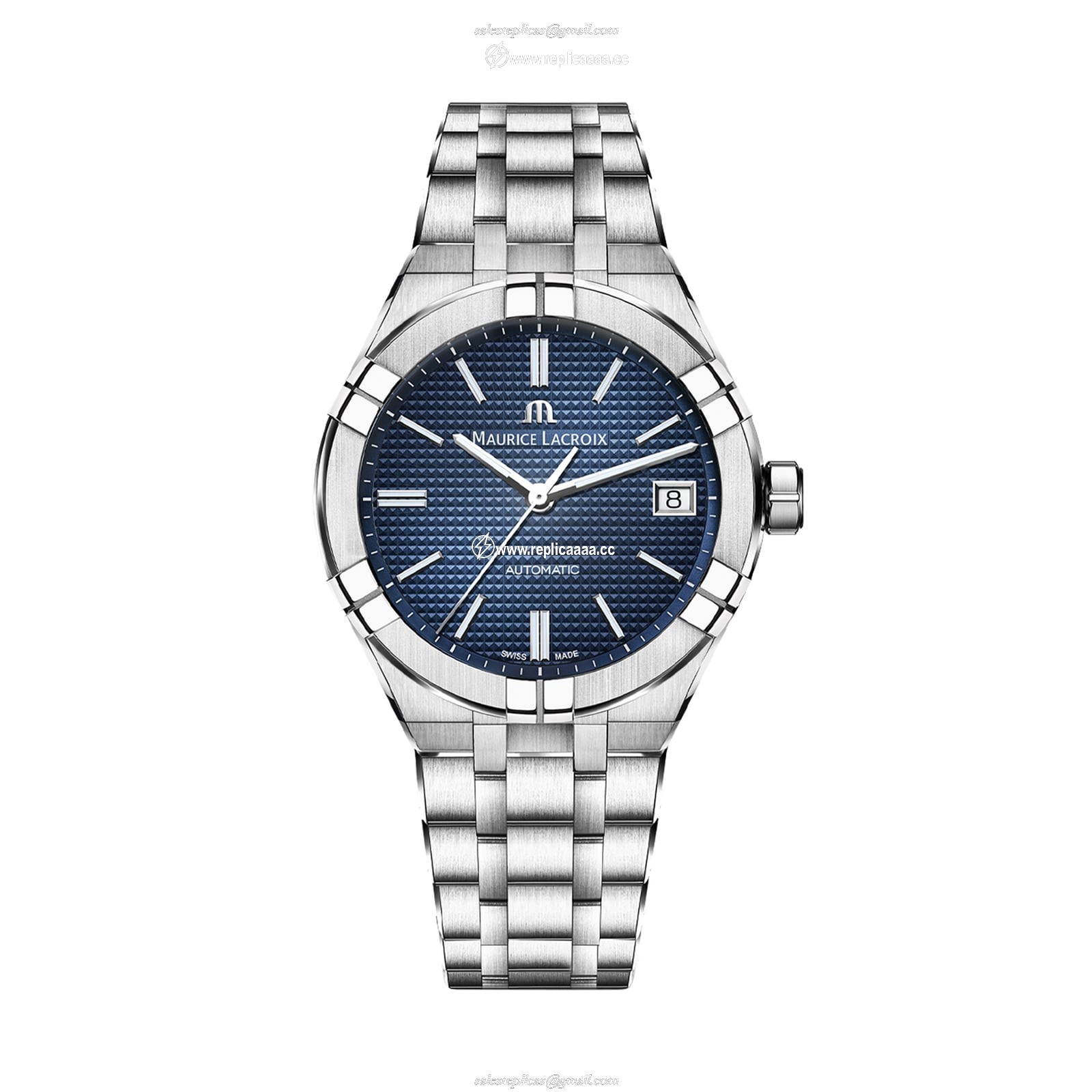 Maurice Lacroix Aikon Automatic Date 39mm Mens details Navy AI6007-SS002-430-1 1 Maurice Lacroix Aikon Automatic Date 39mm Mens details Navy AI6007-SS002-430-1