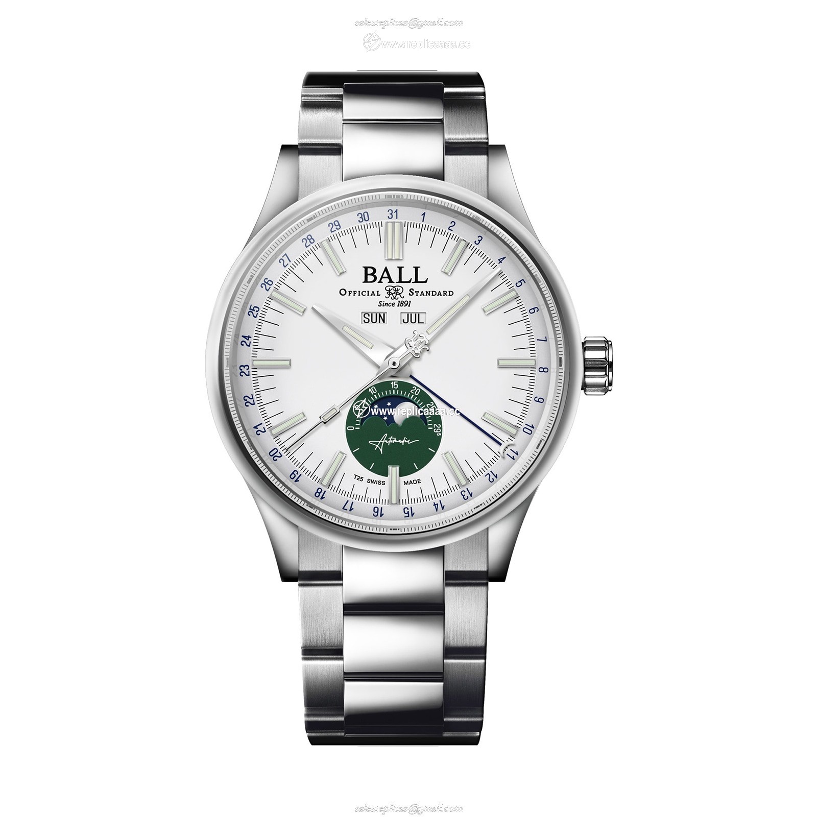 BALL Engineer II 40mm Limited Edition Mens details White and Green NM3016C-S1J-WHGR 1 BALL Engineer II 40mm Limited Edition Mens details White and Green NM3016C-S1J-WHGR