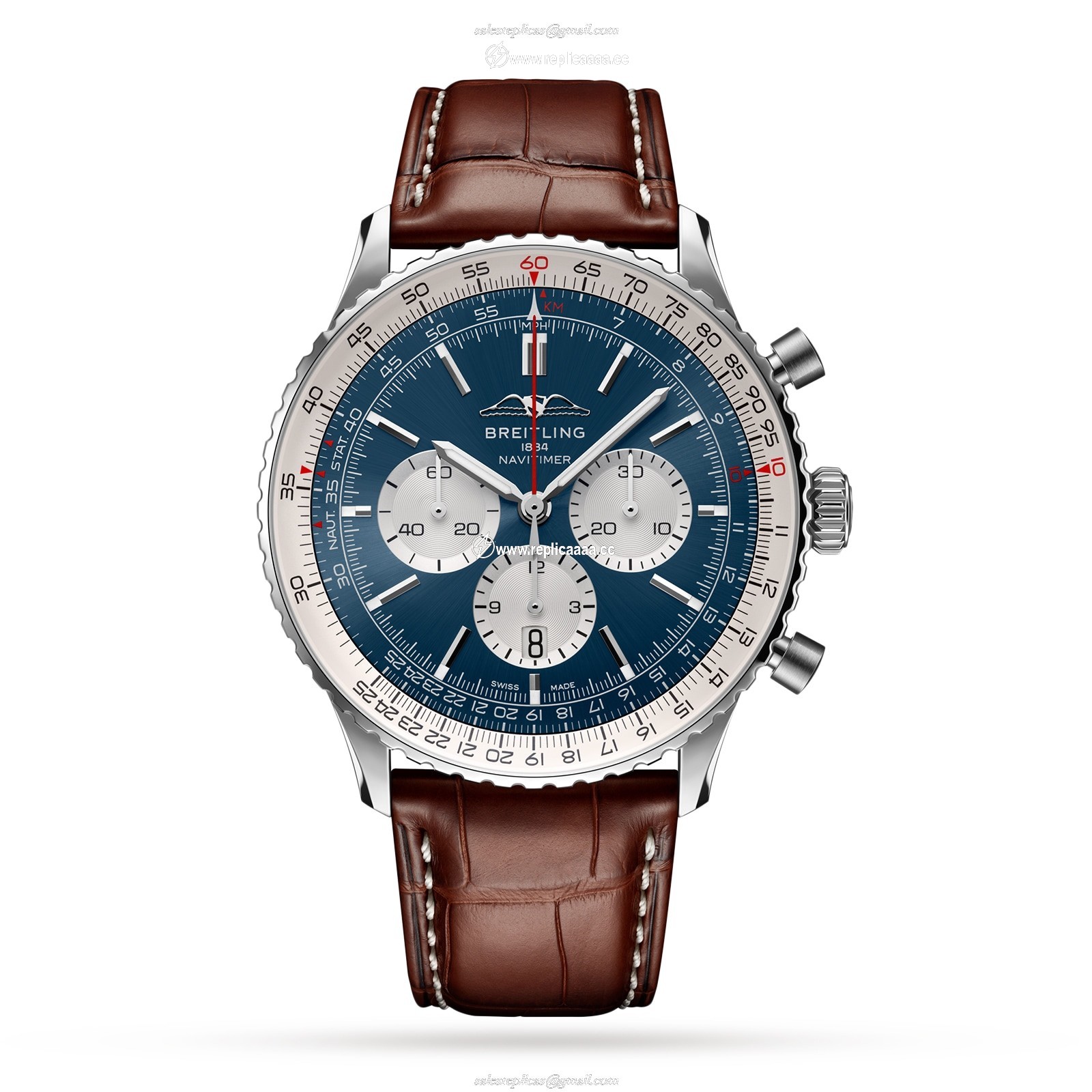 Breitling Navitimer B01 Chronograph 46 Stainless Steel details AB0137211C1P1