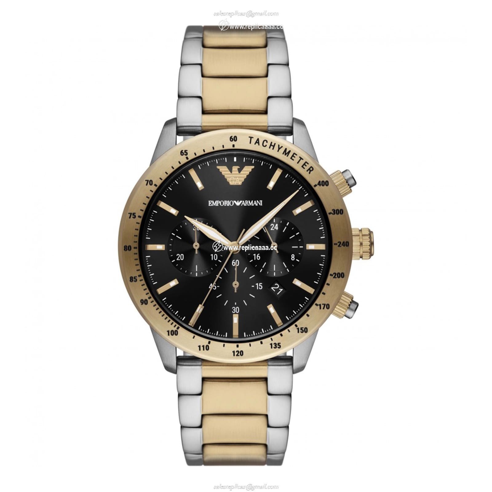 Emporio Armani Mario Mens details 43mm Black AR11521