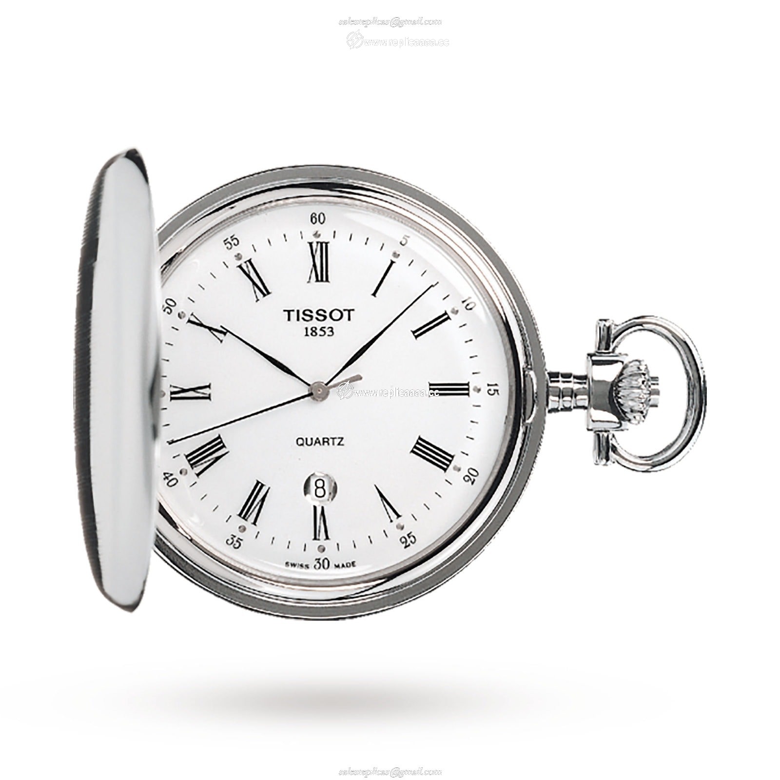 Tissot Savonette Full Hunter Pocketwatch 48.5mm T83655313