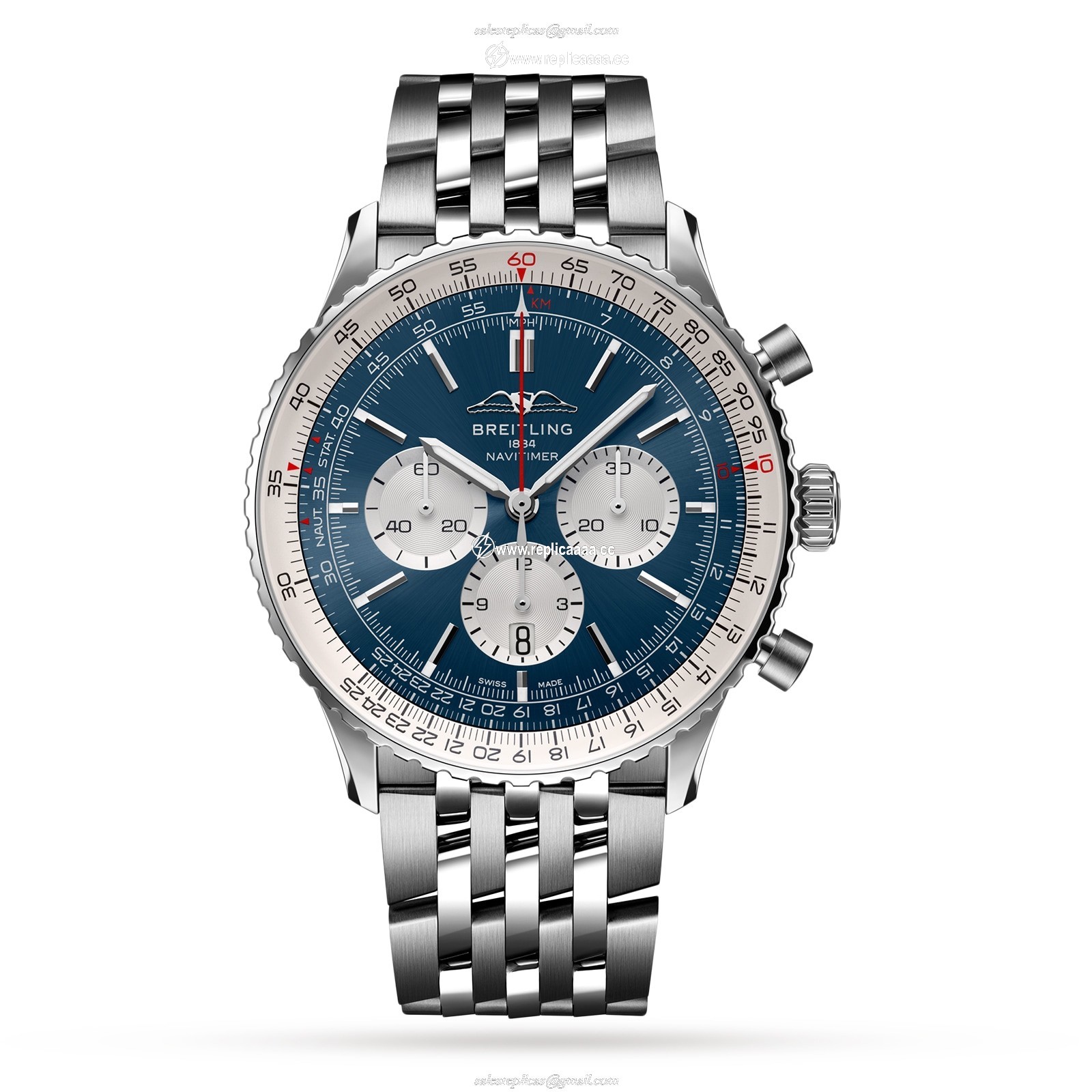 Breitling Navitimer B01 Chronograph 46 Stainless Steel details AB0137211C1A1 1 Breitling Navitimer B01 Chronograph 46 Stainless Steel details AB0137211C1A1