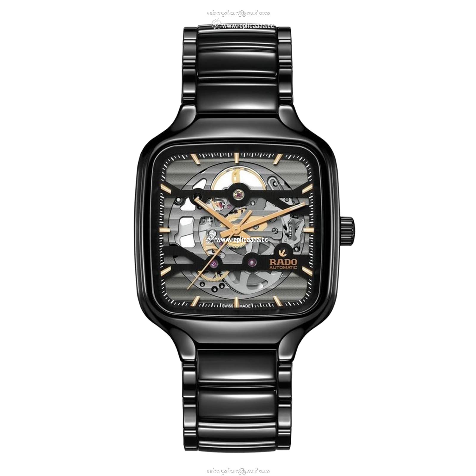 Rado True Square Automatic Skeleton 38mm Unisex details R27124162