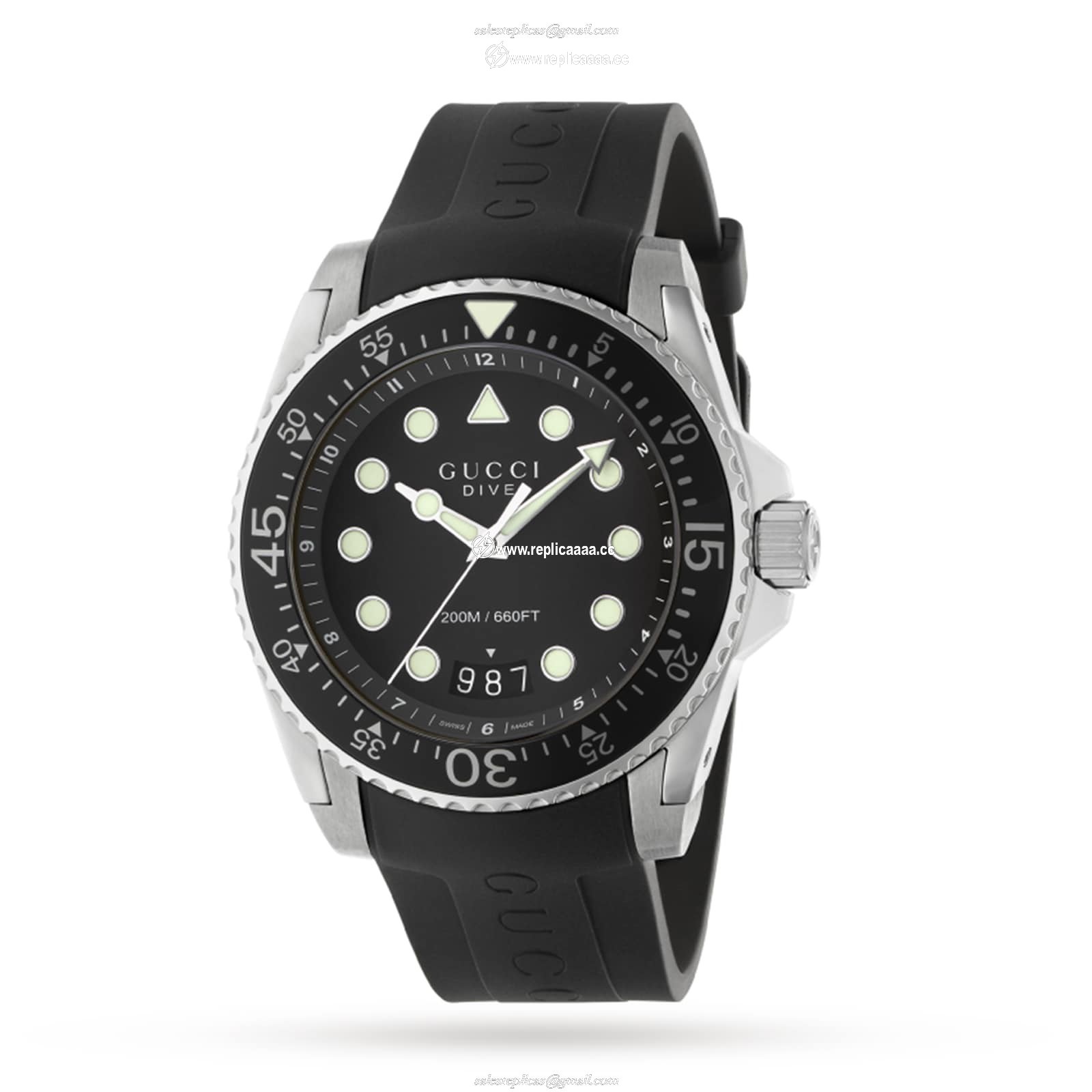 Gucci Gucci Dive details 45mm YA136204B 1 Gucci Gucci Dive details 45mm YA136204B
