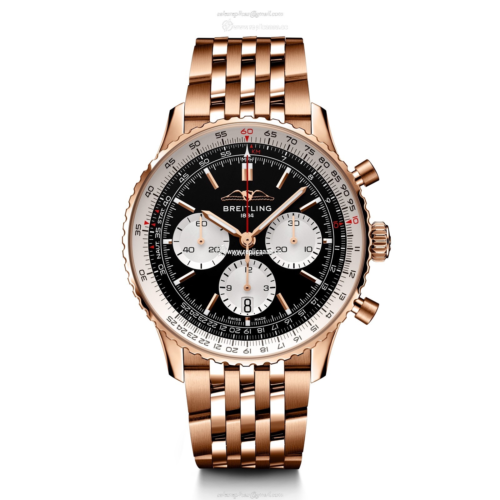 Breitling Navitimer B01 Chronograph 43 Black details RB0138211B1R1