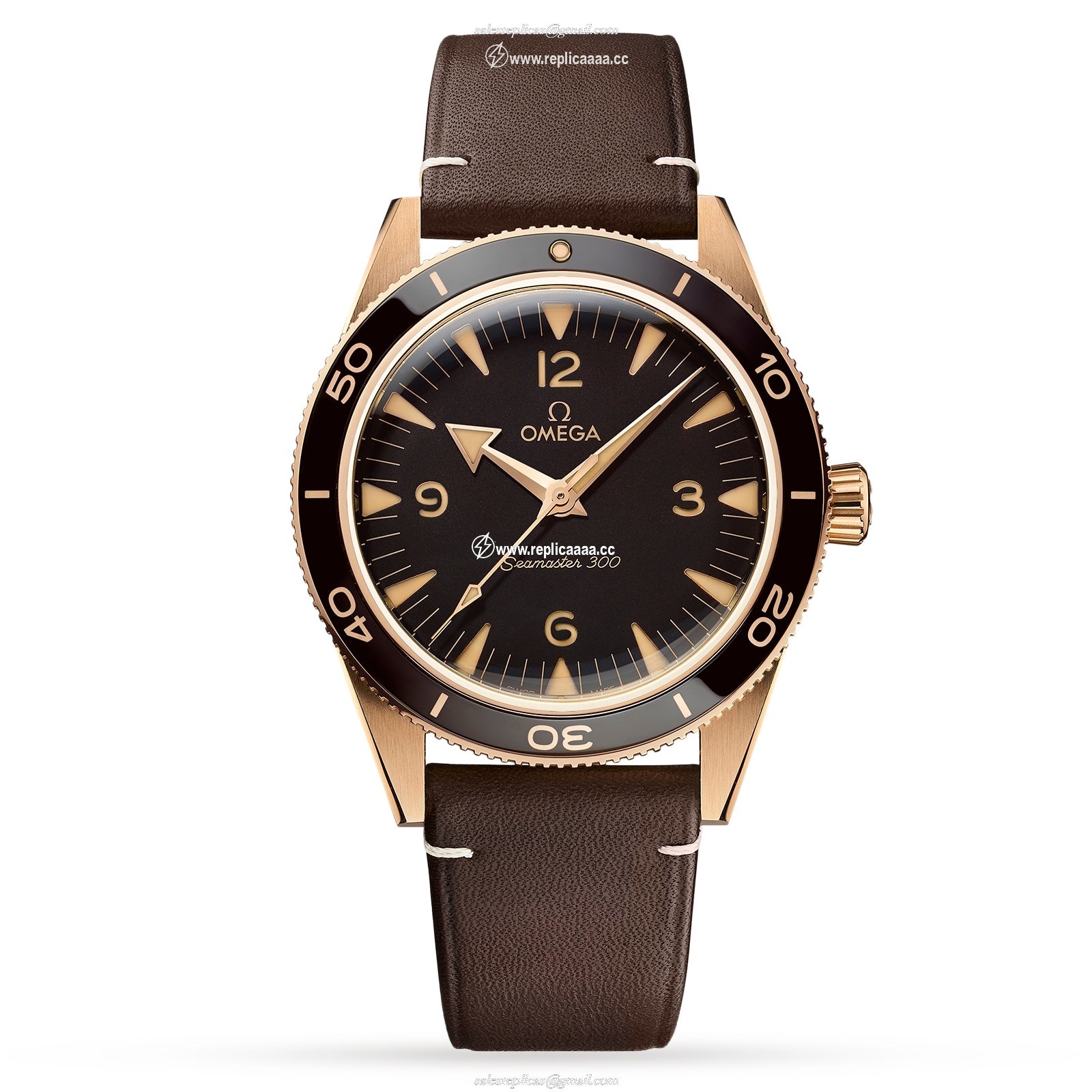 Omega Seamaster 300 Co-Axial Master Chronometer 41mm Bronze Gold O23492412110001 1 Omega Seamaster 300 Co-Axial Master Chronometer 41mm Bronze Gold O23492412110001