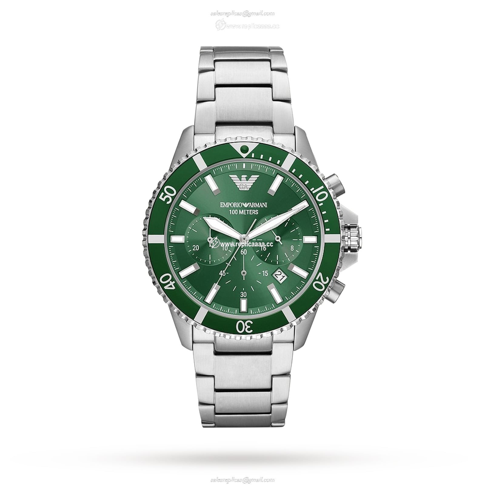Emporio Armani Diver Chronograph Mens details 43mm AR11500 1 Emporio Armani Diver Chronograph Mens details 43mm AR11500