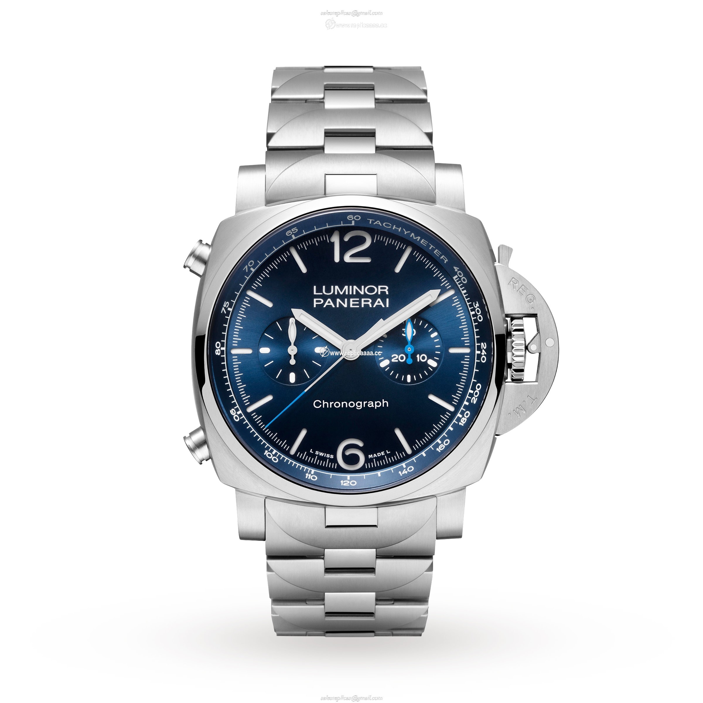 Panerai Luminor Chrono 44mm Mens details PAM01110