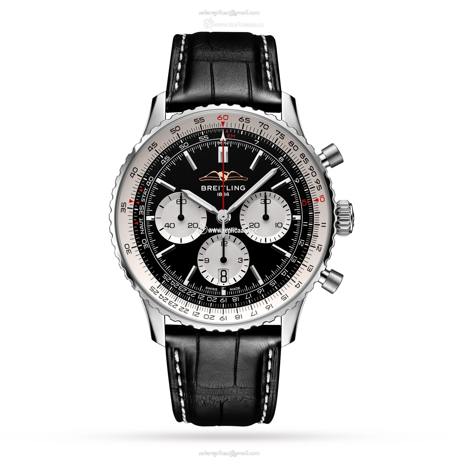 Breitling Navitimer B01 Chronograph 43 Stainless Steel details AB0138211B1P1 1 Breitling Navitimer B01 Chronograph 43 Stainless Steel details AB0138211B1P1
