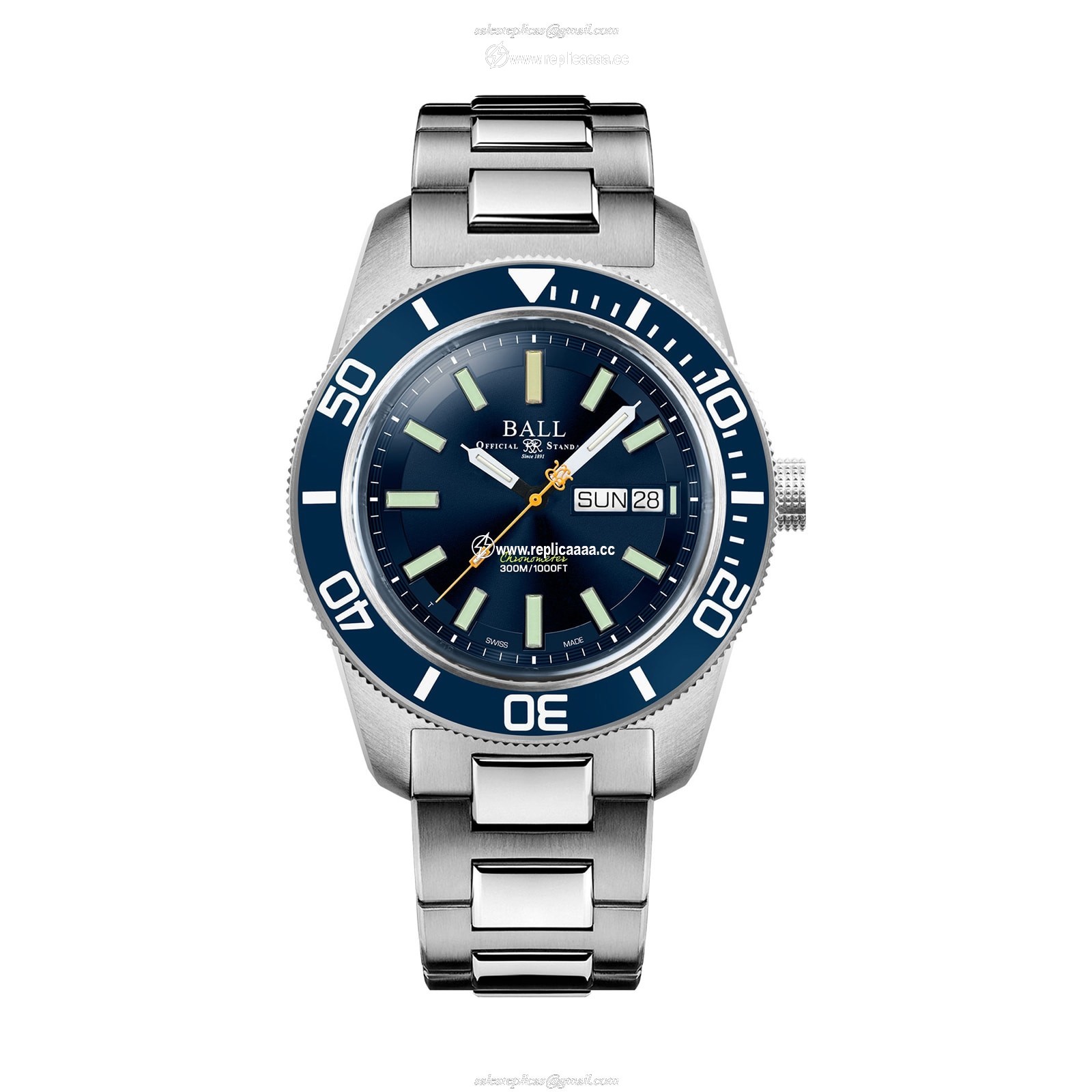 BALL Engineer Master II Skindiver Heritage 42mm Mens details Blue DM3308A-S1C-BE 1 BALL Engineer Master II Skindiver Heritage 42mm Mens details Blue DM3308A-S1C-BE