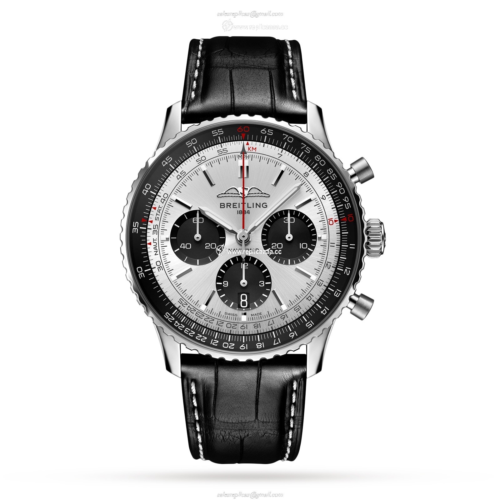 Breitling Navitimer B01 Chronograph 43 Stainless Steel details AB0138241G1P1 1 Breitling Navitimer B01 Chronograph 43 Stainless Steel details AB0138241G1P1