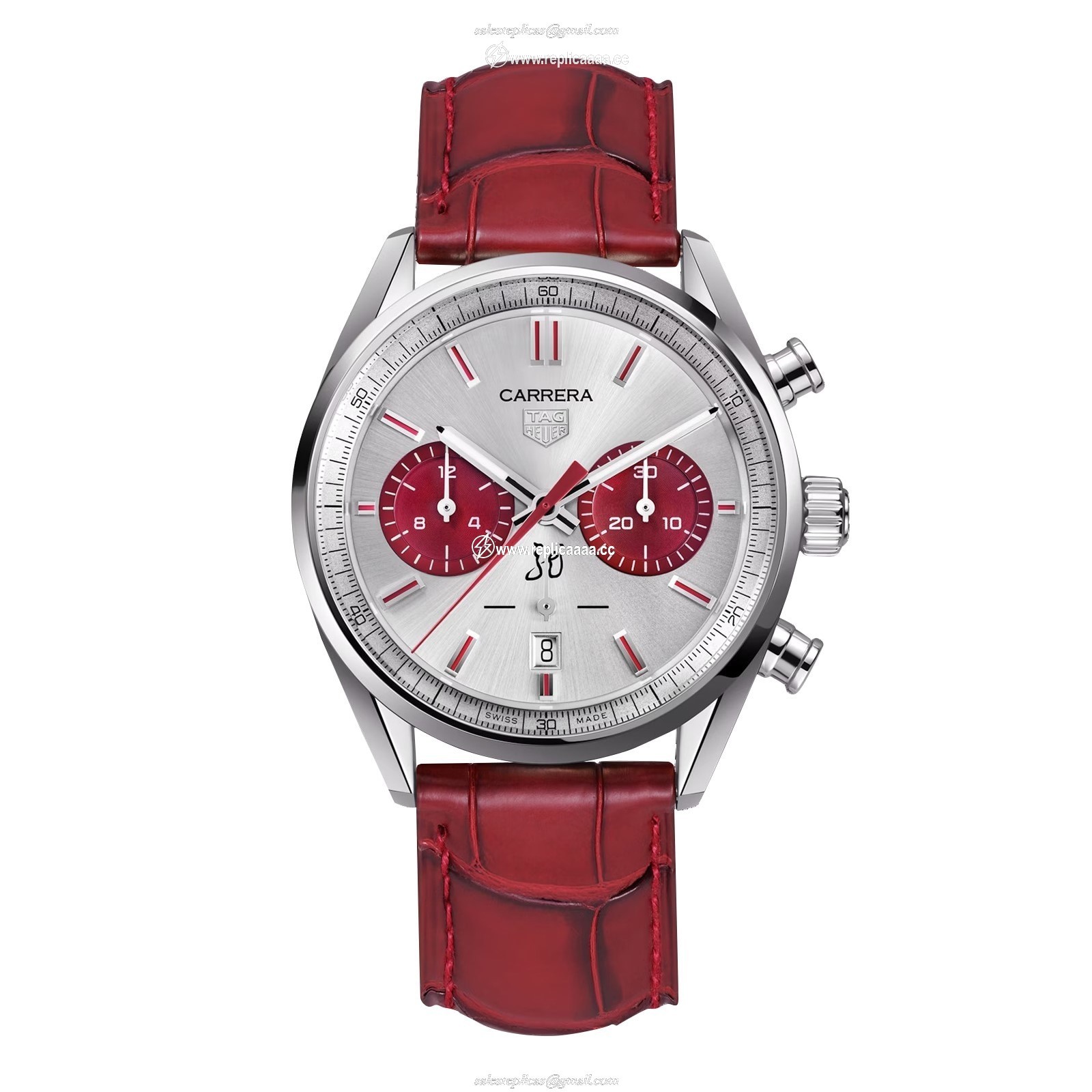 TAG Heuer Carrera Chronograph Automatic 42mm Mens details Silver CBN201H.FC6553