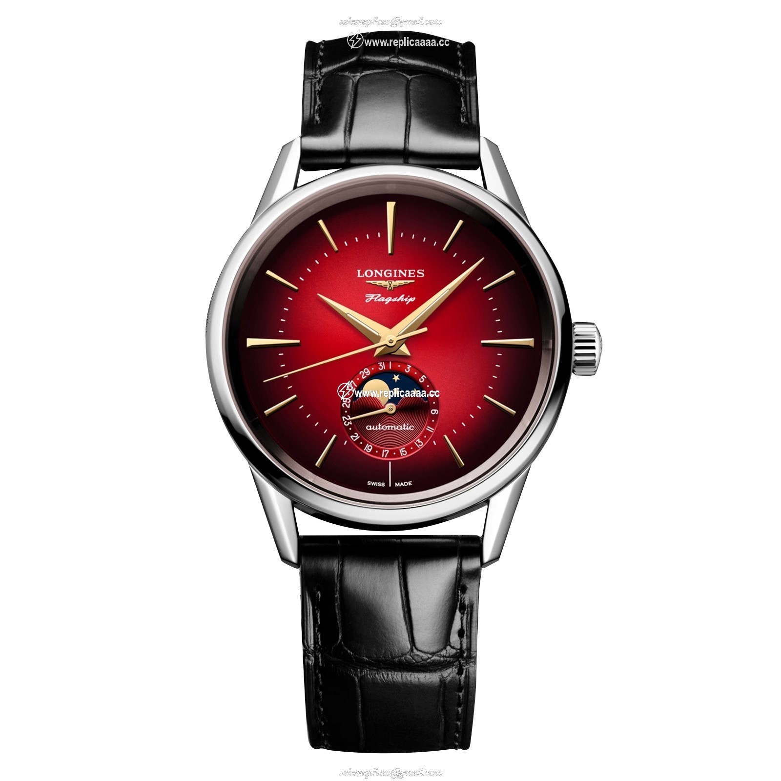 Longines Flagship Heritage Year Of The Dragon 38.5mm Mens details Red L48154092 1 Longines Flagship Heritage Year Of The Dragon 38.5mm Mens details Red L48154092