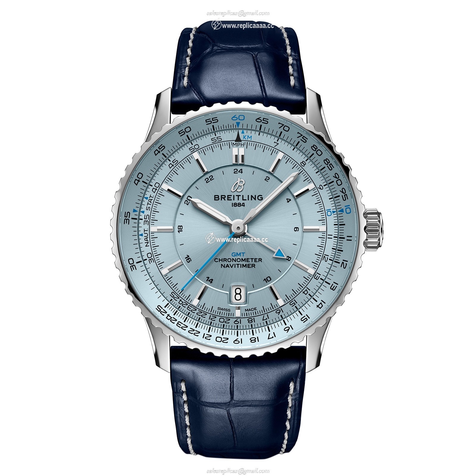 Breitling Navitimer Automatic GMT 41mm Mens details Light Blue A32310171C1P1 1 Breitling Navitimer Automatic GMT 41mm Mens details Light Blue A32310171C1P1