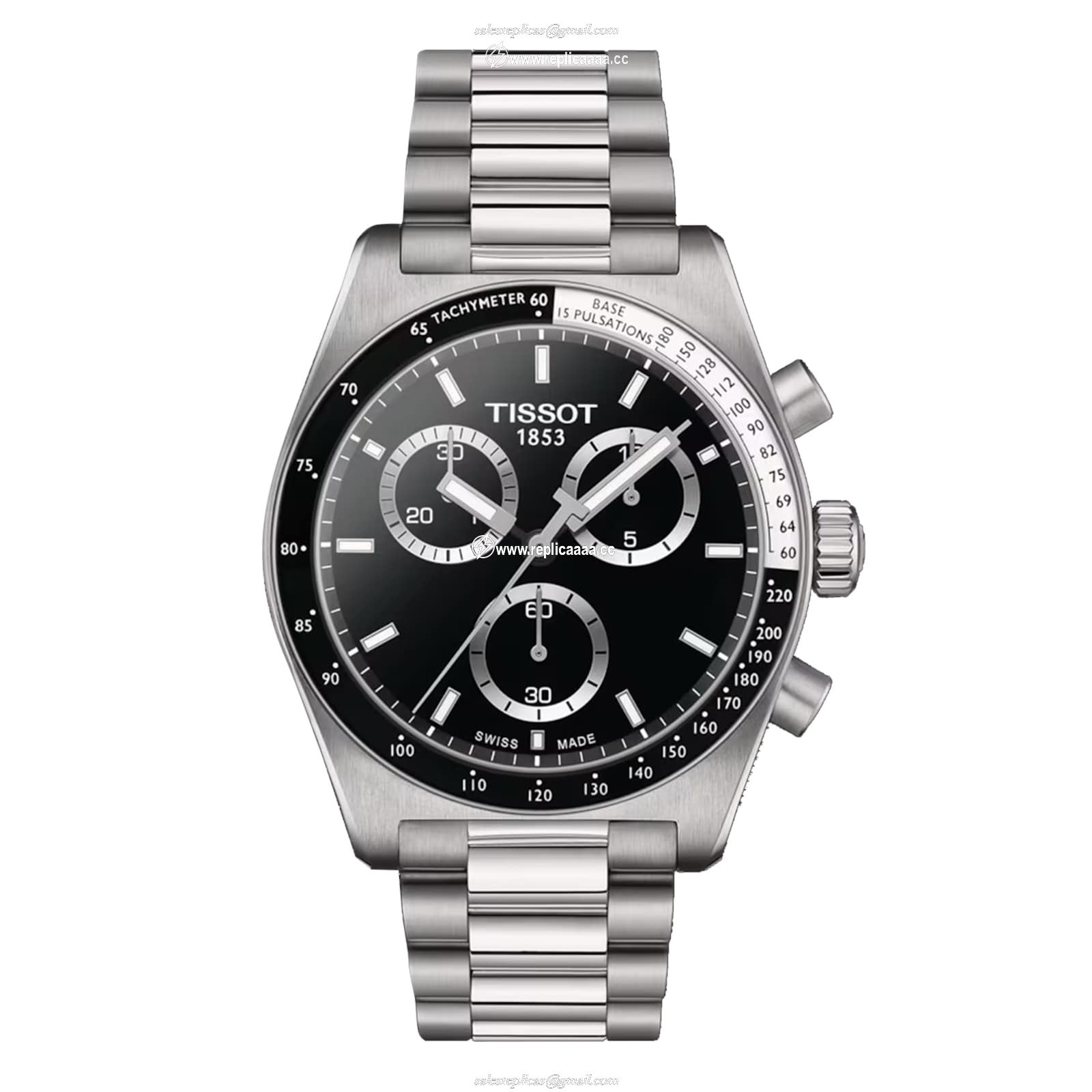 Tissot PR516 Chronograph 40mm Mens details Black T1494171105100 1 Tissot PR516 Chronograph 40mm Mens details Black T1494171105100