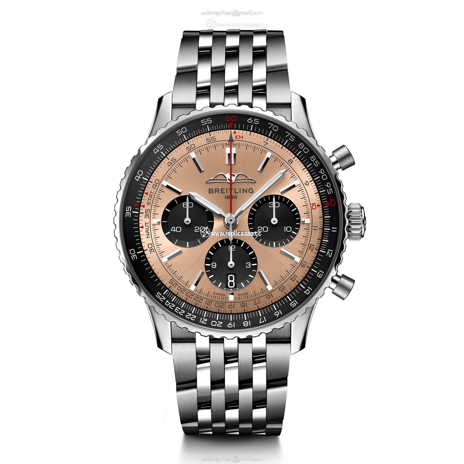 Breitling Navitimer B01 Chronograph 43 Stainless Steel details AB0138241K1A1