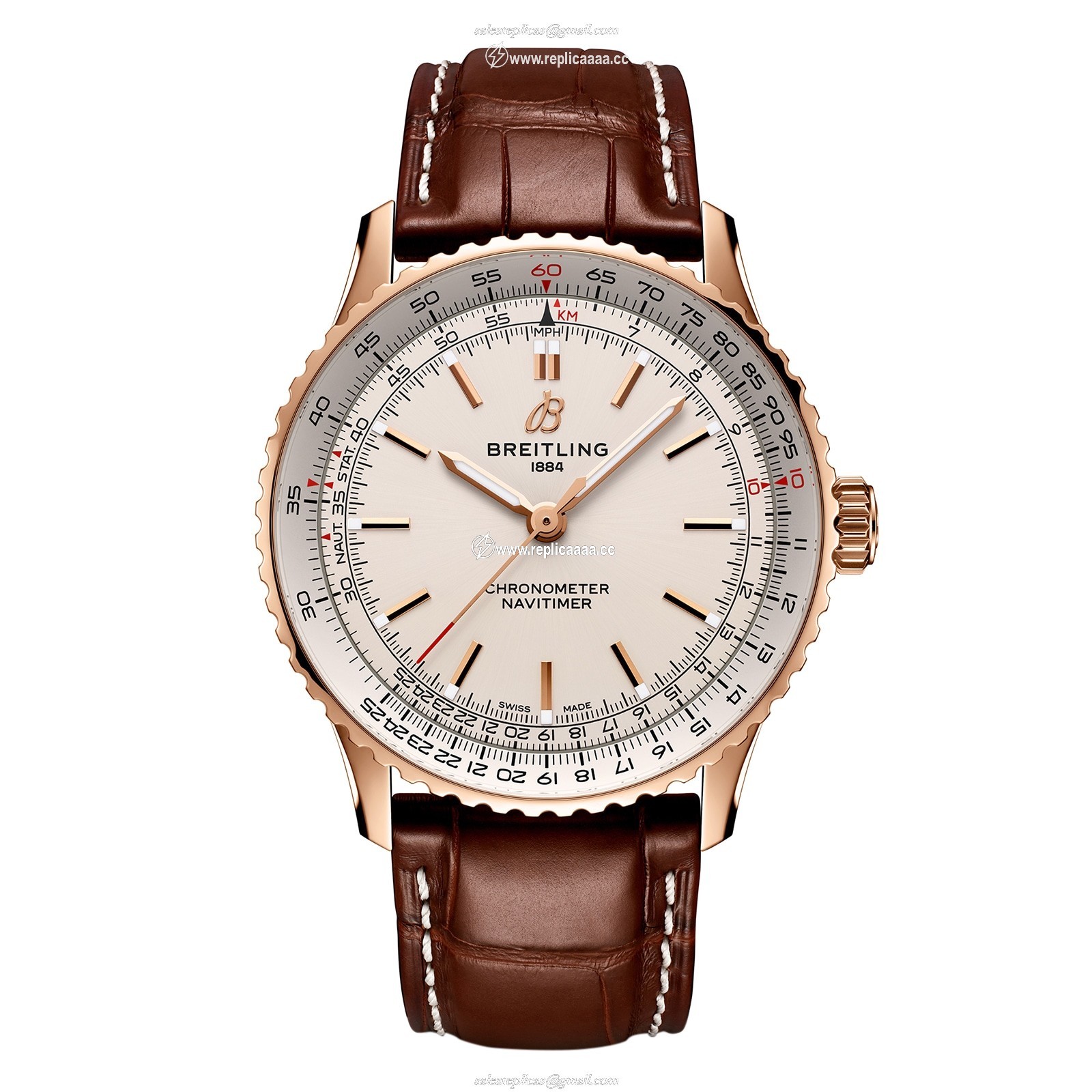 Breitling Navitimer Automatic 41mm Mens details Silver 18k Rose Gold R17329F41G1P1 1 Breitling Navitimer Automatic 41mm Mens details Silver 18k Rose Gold R17329F41G1P1
