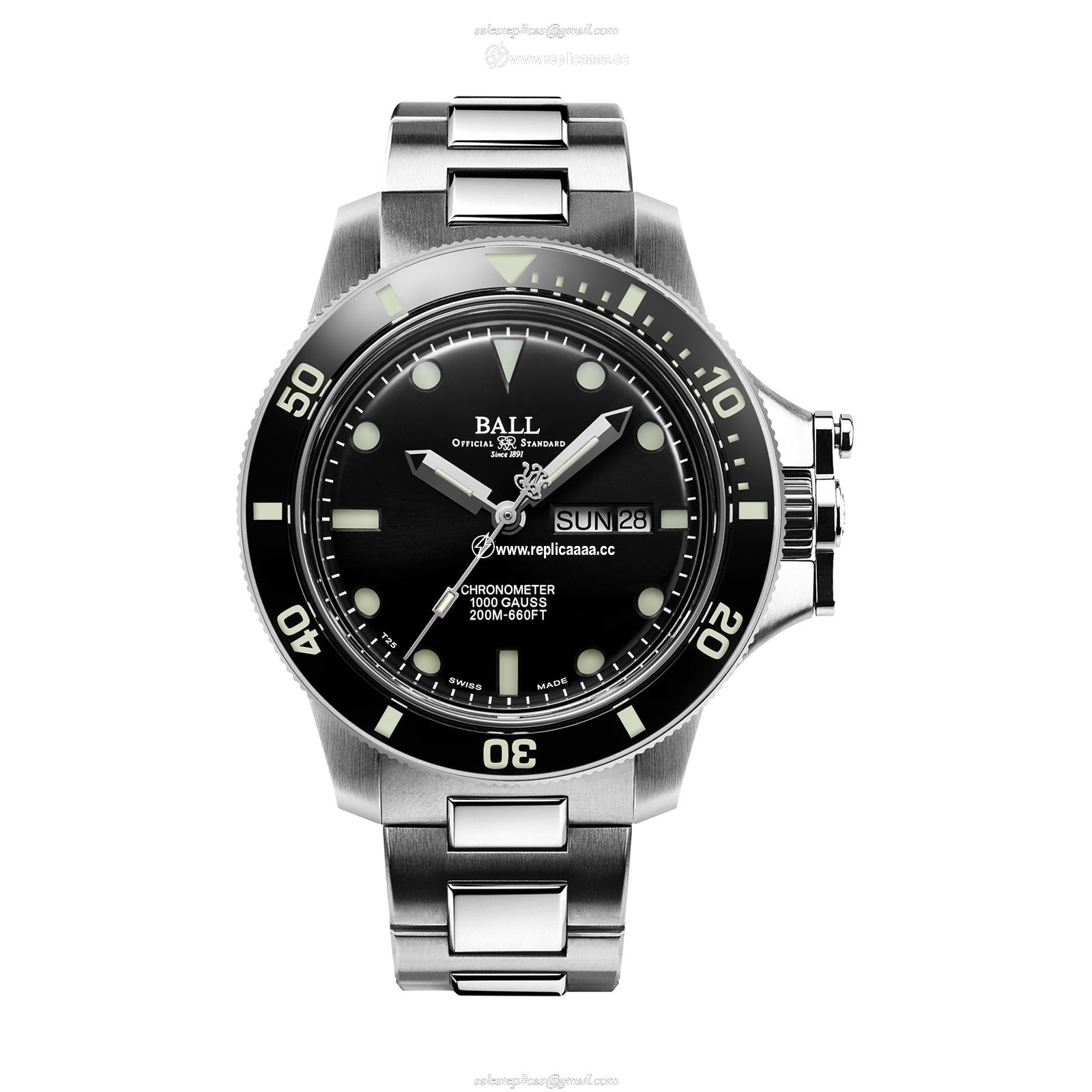 BALL Engineer Hydrocarbon 43mm Mens details Black DM2218B-SCJ-BK