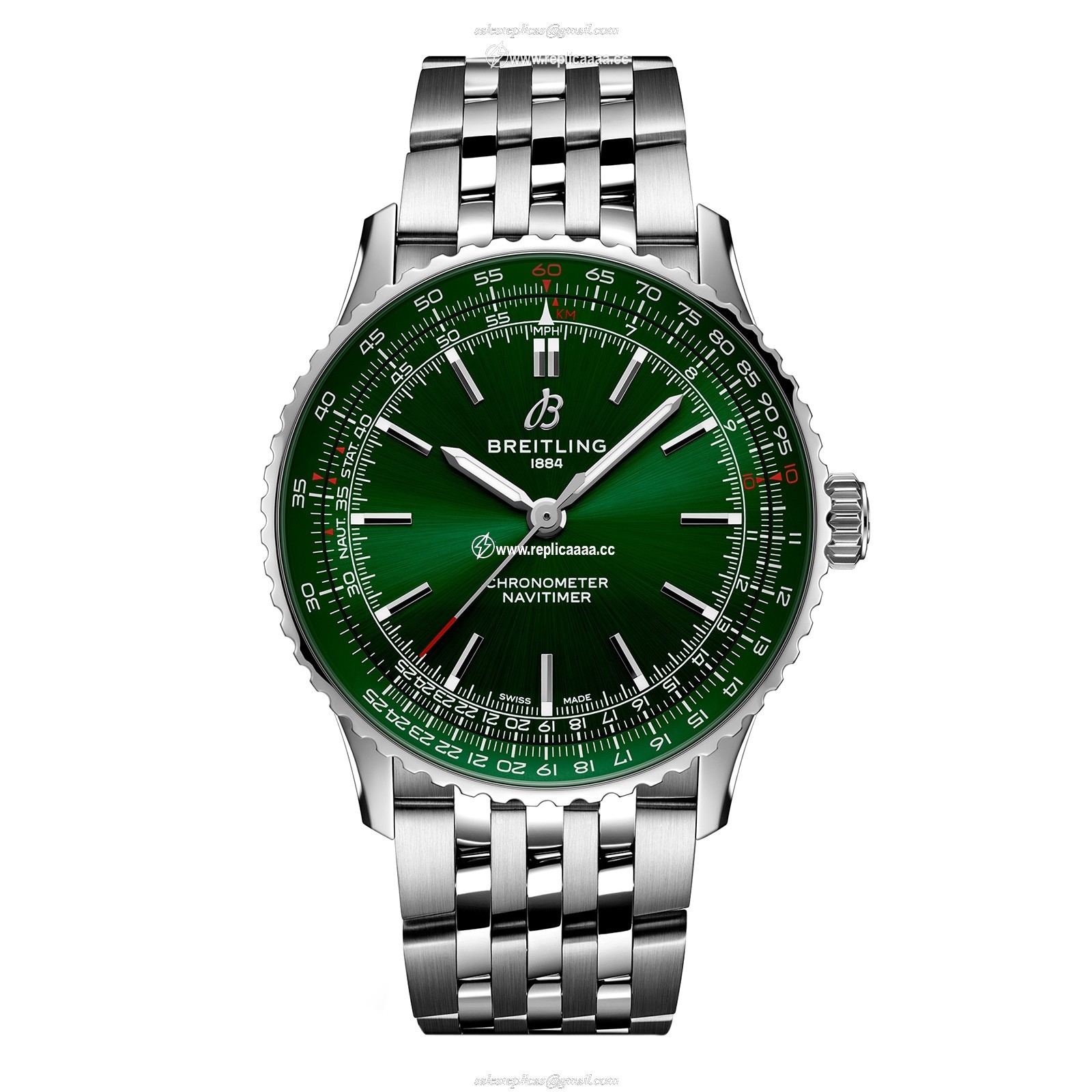 Breitling Navitimer Automatic 41mm Mens details Green Stainless Steel A17329371L1A1 1 Breitling Navitimer Automatic 41mm Mens details Green Stainless Steel A17329371L1A1