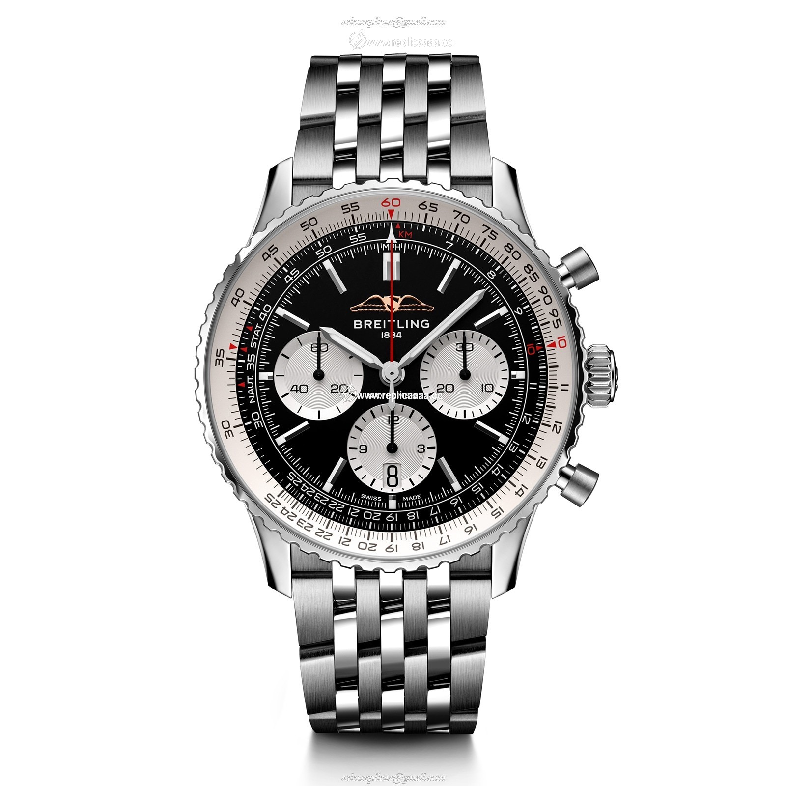 Breitling Navitimer B01 Chronograph 43 Black details AB0138211B1A1
