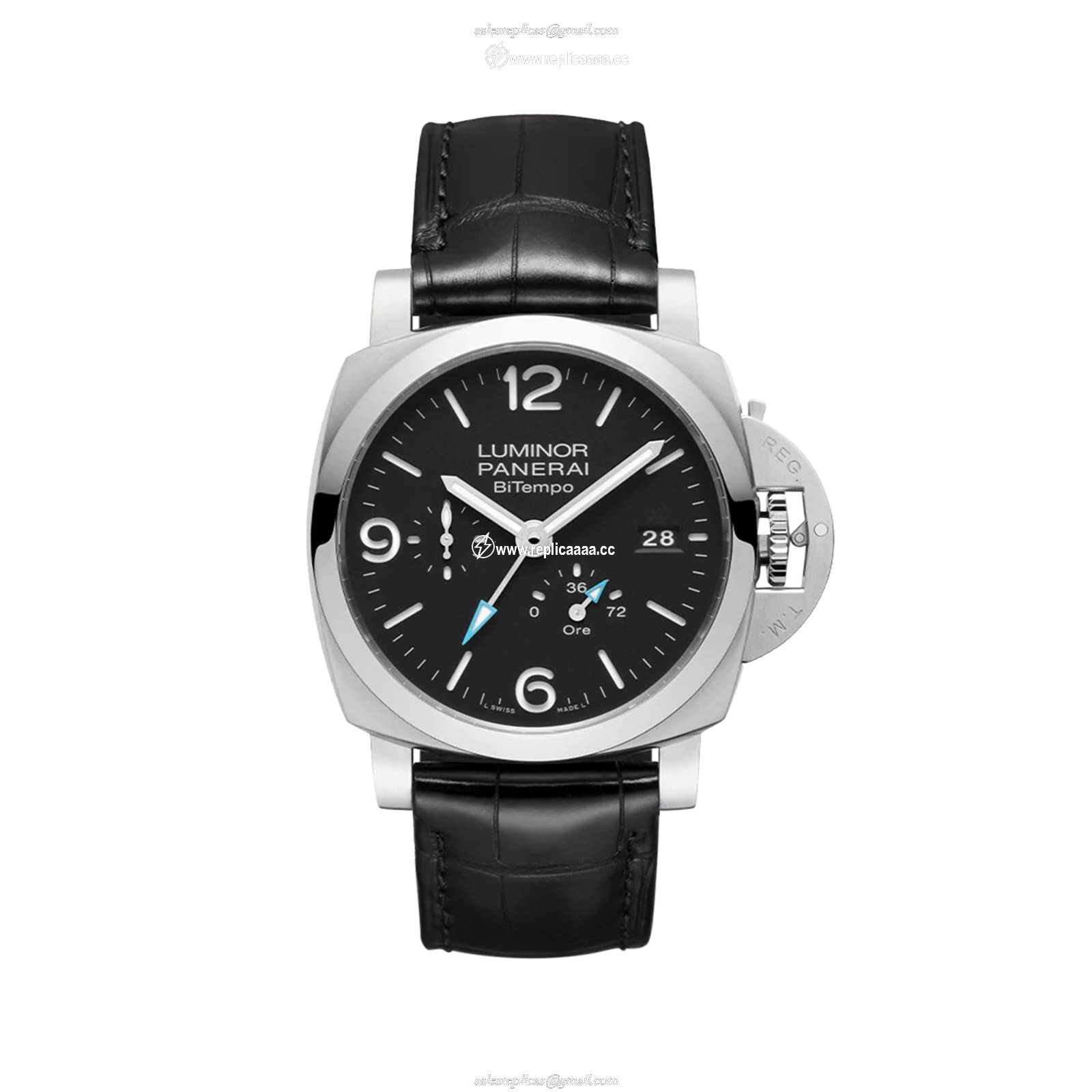Panerai Luminor BiTempo 44mm Mens details PAM01360 1 Panerai Luminor BiTempo 44mm Mens details PAM01360