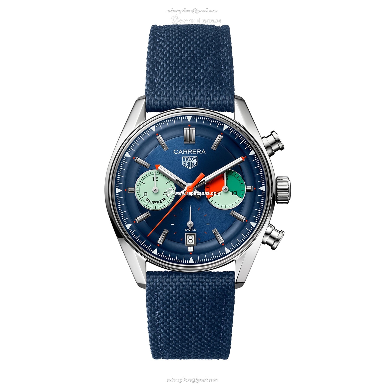 TAG Heuer Carrera Chronograph Skipper 39mm Mens details Blue CBS2213.FN6002 1 TAG Heuer Carrera Chronograph Skipper 39mm Mens details Blue CBS2213.FN6002