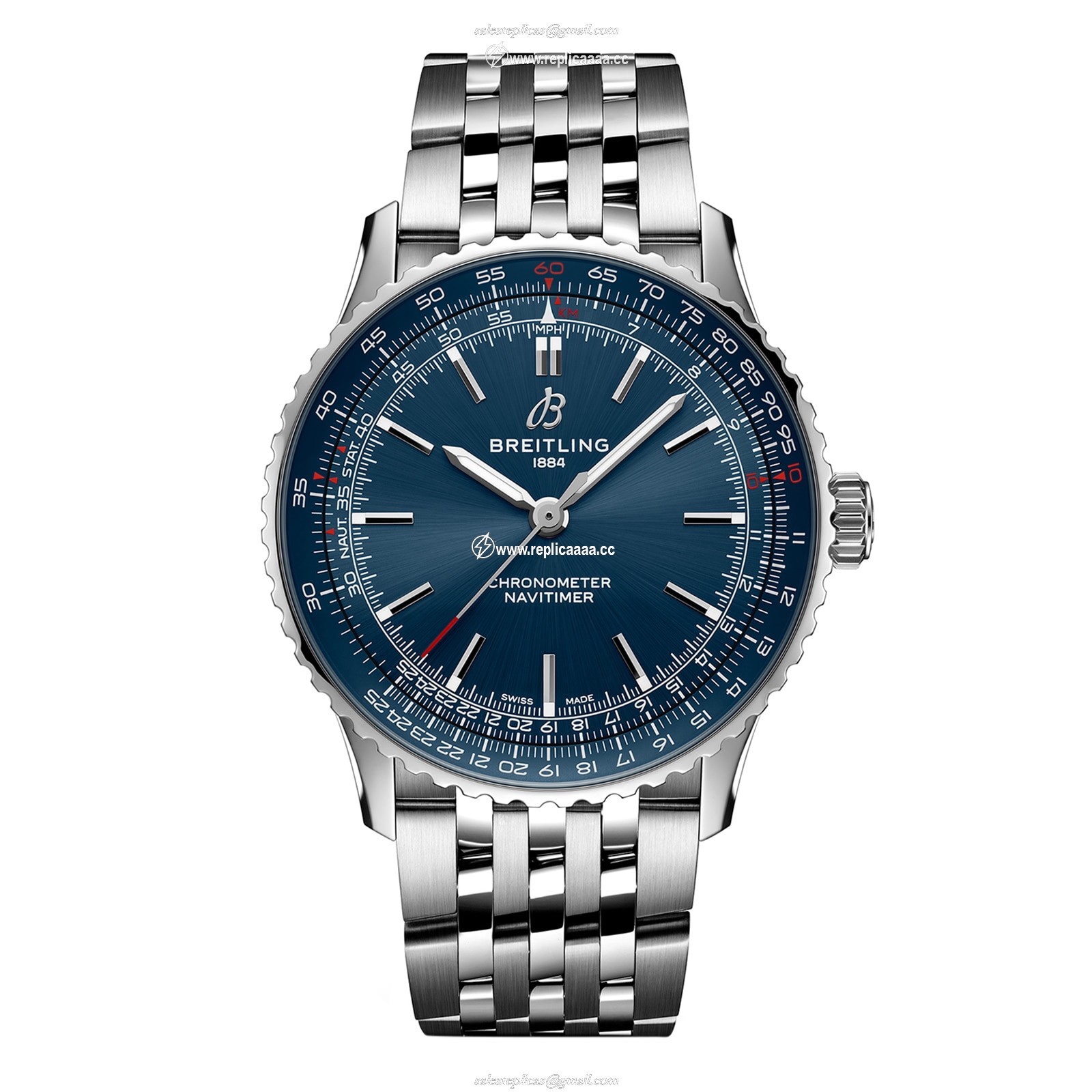 Breitling Navitimer Automatic 41mm Mens details Blue Stainless Steel A17329161C1A1