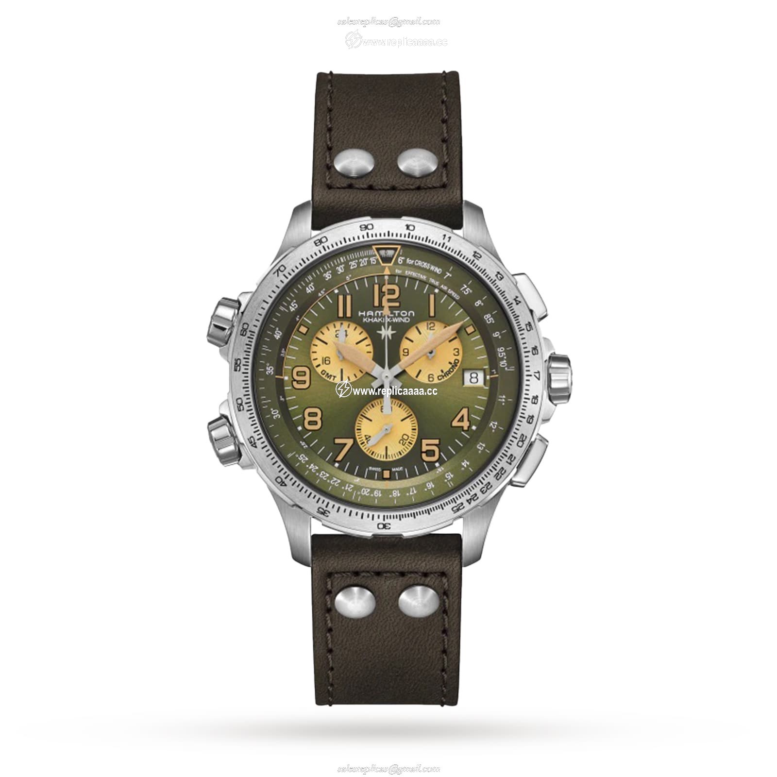 Hamilton Khaki Aviation X-Wind Chrono 46mm Mens details H77932560
