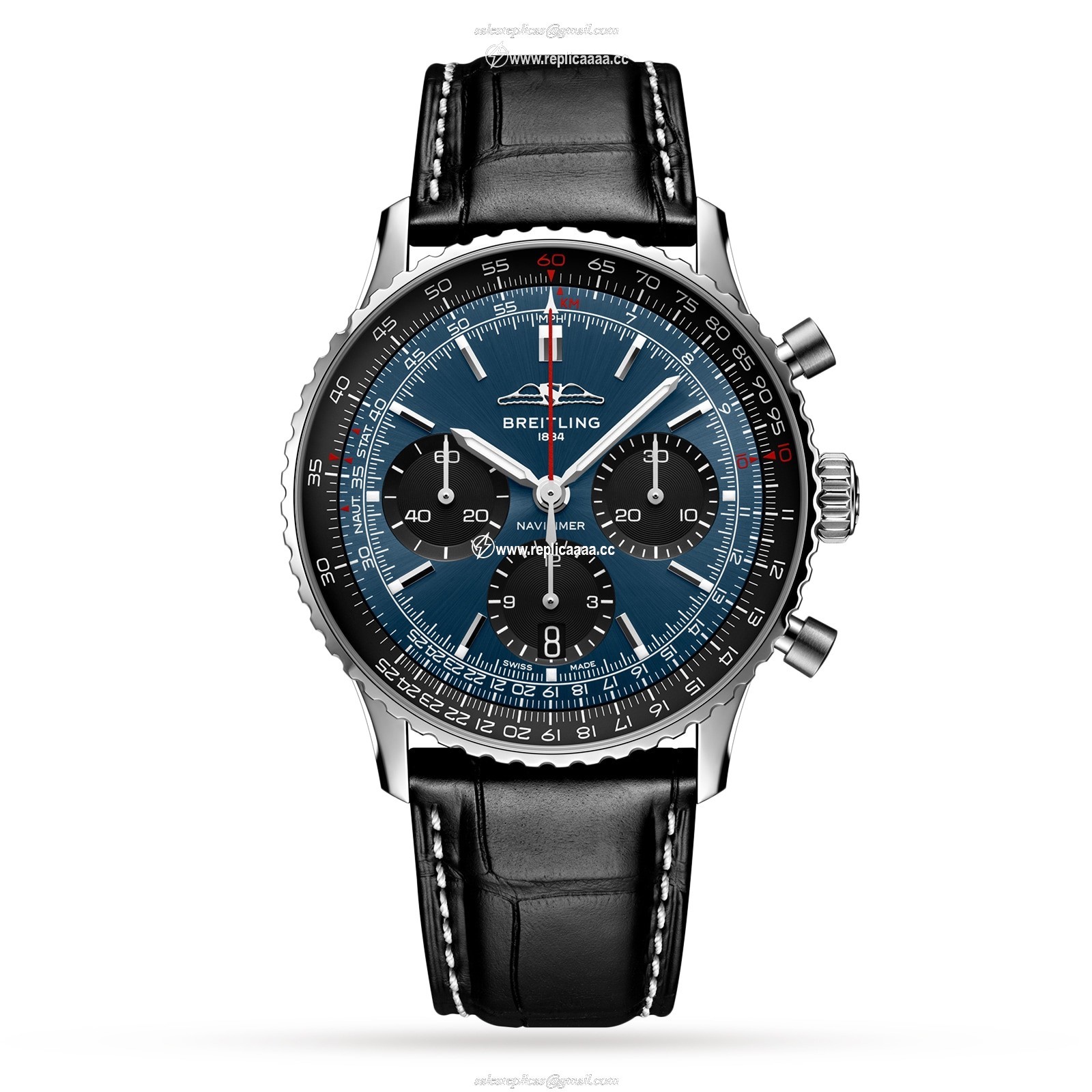 Breitling Navitimer B01 Chronograph 41 Blue details AB0139241C1P1