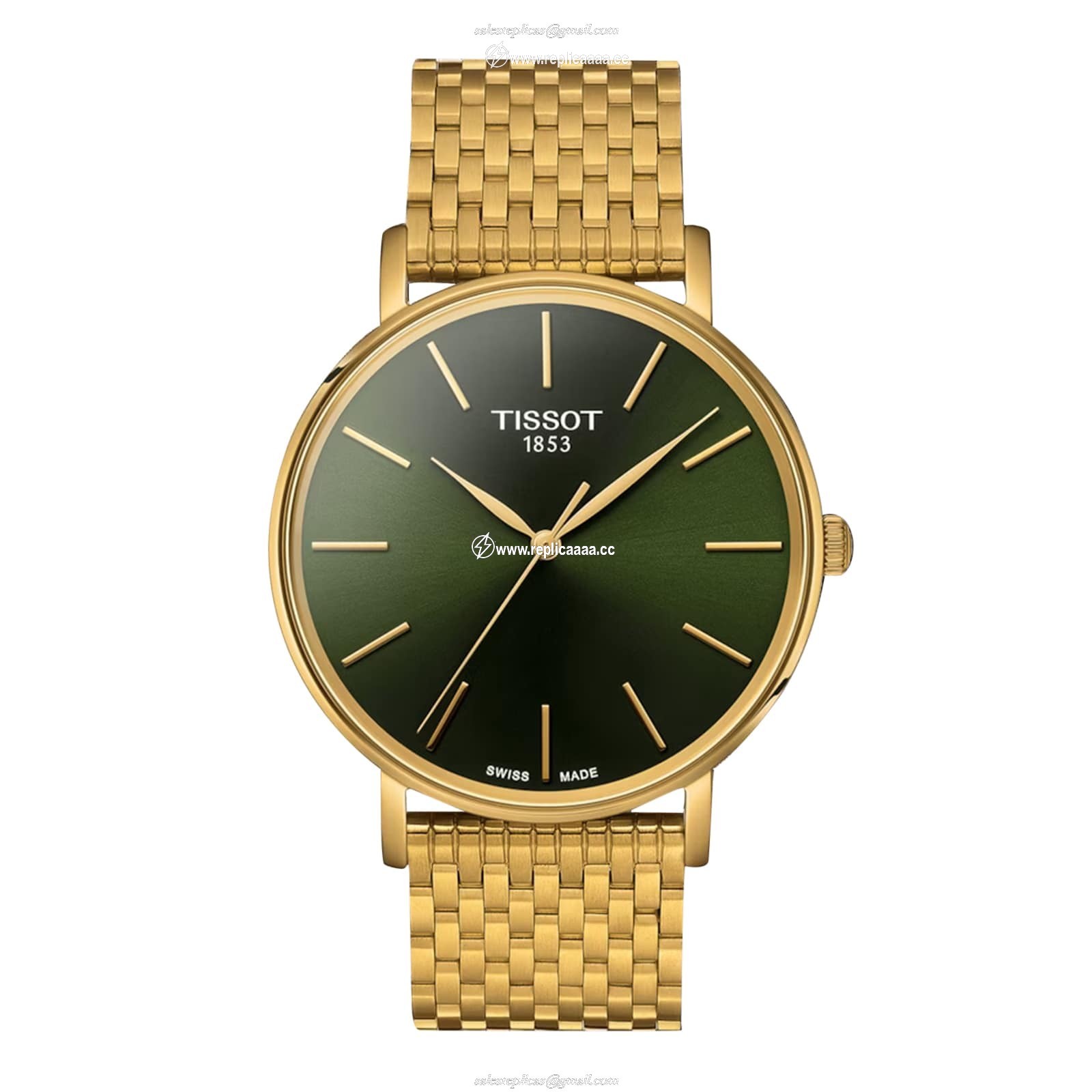 Tissot Everytime 40mm Mens details Green T1434103309100 1 Tissot Everytime 40mm Mens details Green T1434103309100