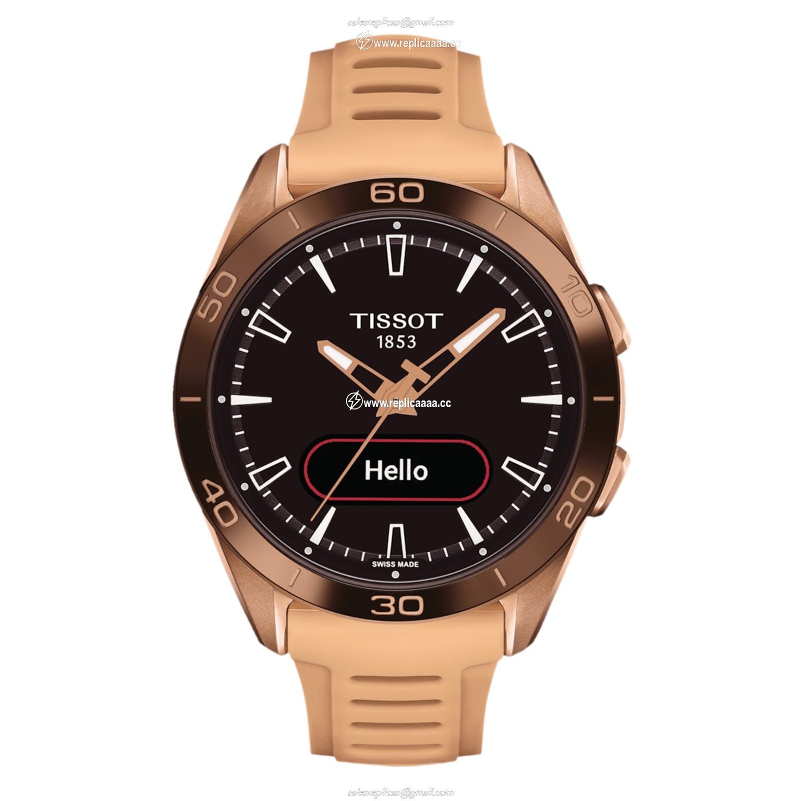 Tissot T-Touch Connect Sport 44mm Unisex details Black With Silicone Strap T1534204705105 1 Tissot T-Touch Connect Sport 44mm Unisex details Black With Silicone Strap T1534204705105