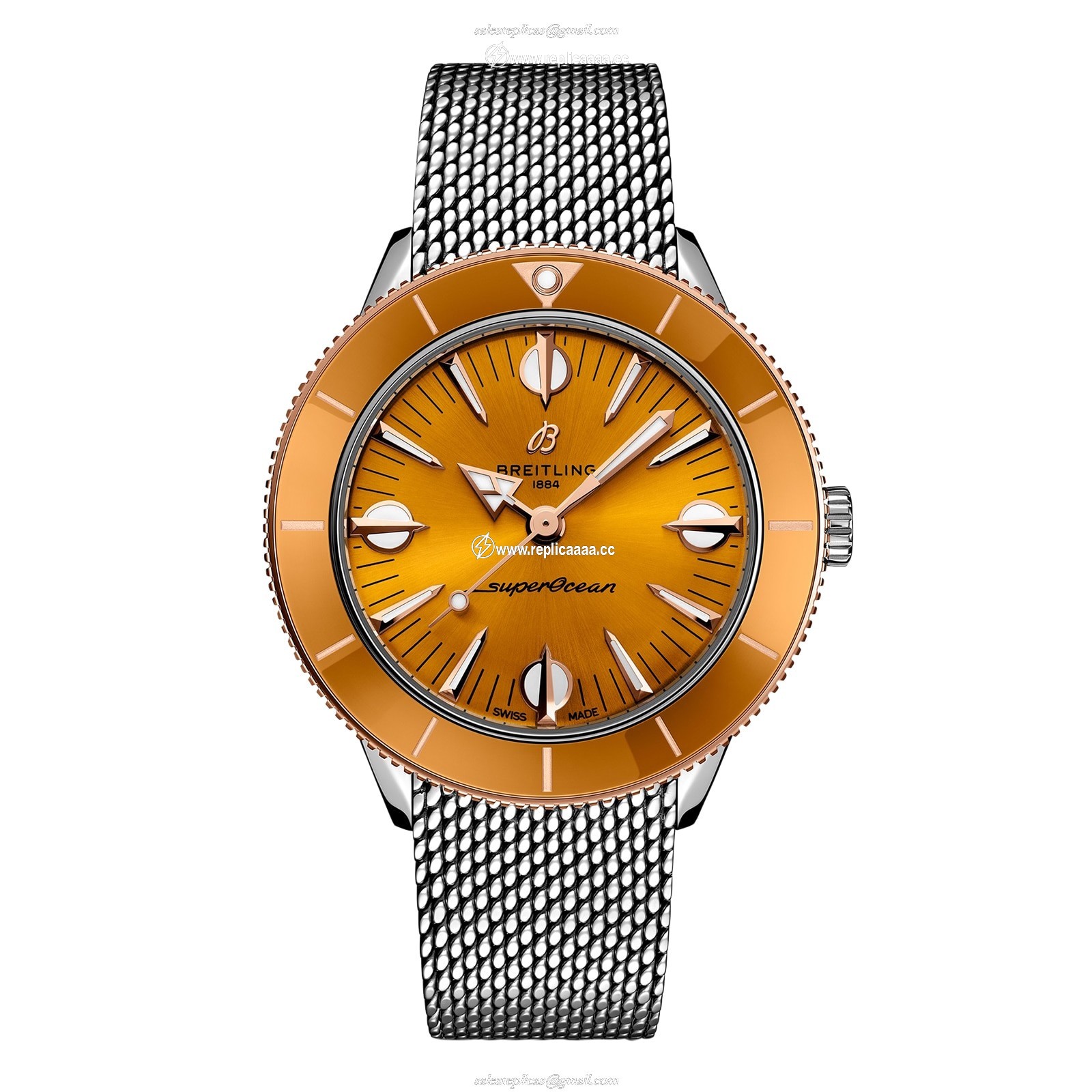 Breitling Superocean Heritage '57 Highlands Capsule 38mm Mens details Yellow 2 Straps U10340281I1A1 1 Breitling Superocean Heritage '57 Highlands Capsule 38mm Mens details Yellow 2 Straps U10340281I1A1