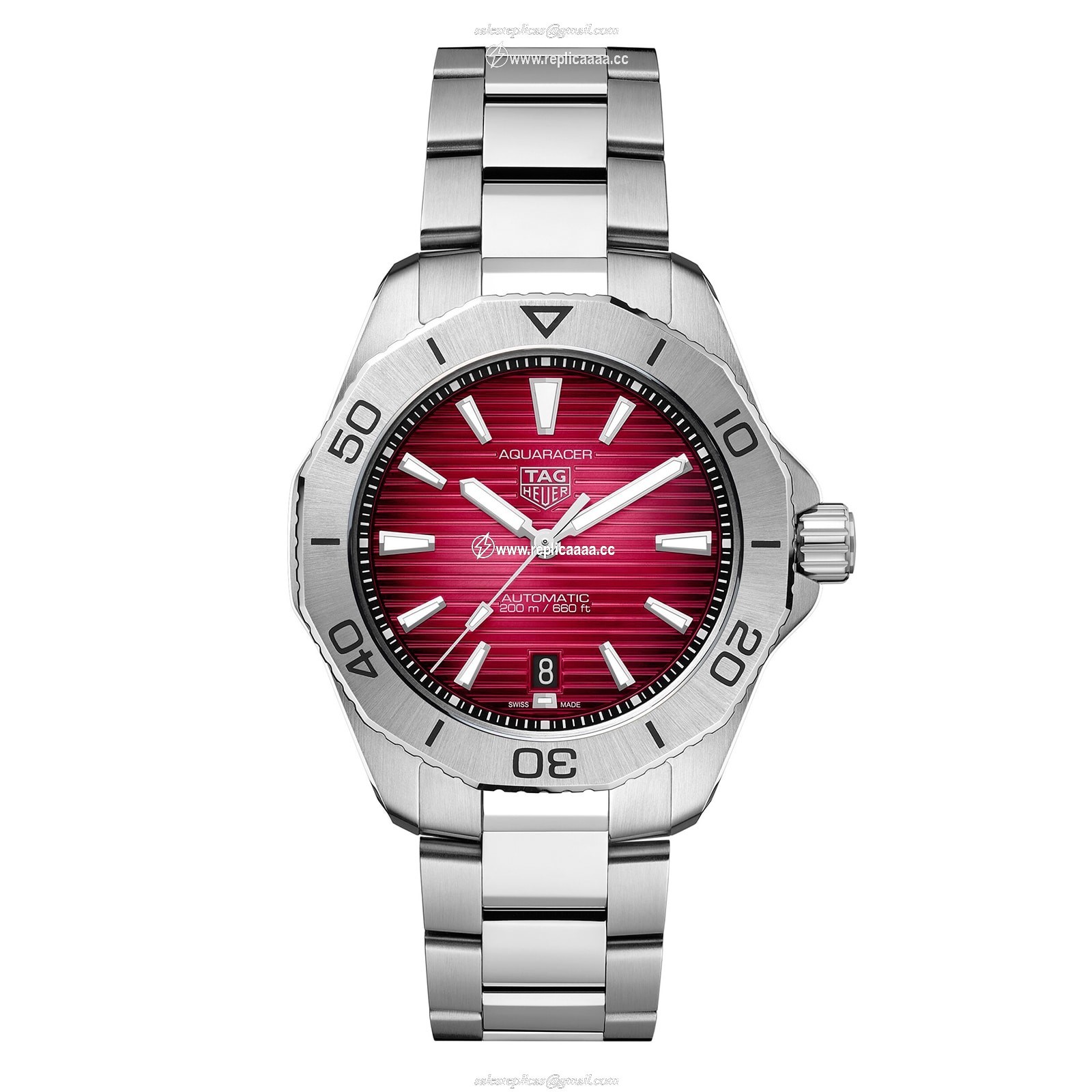 TAG Heuer Aquaracer Professional 200 40mm Mens details Red WBP2114.BA0627 1 TAG Heuer Aquaracer Professional 200 40mm Mens details Red WBP2114.BA0627