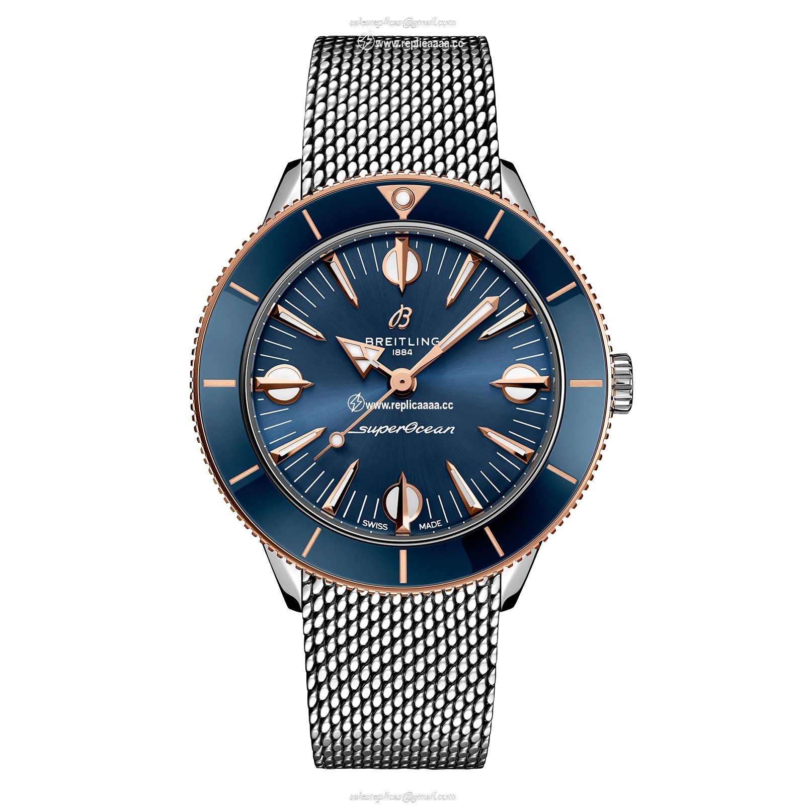 Breitling Superocean Heritage '57 Highlands Capsule 38mm Mens details Blue 2 Straps U10340161C1A1 1 Breitling Superocean Heritage '57 Highlands Capsule 38mm Mens details Blue 2 Straps U10340161C1A1