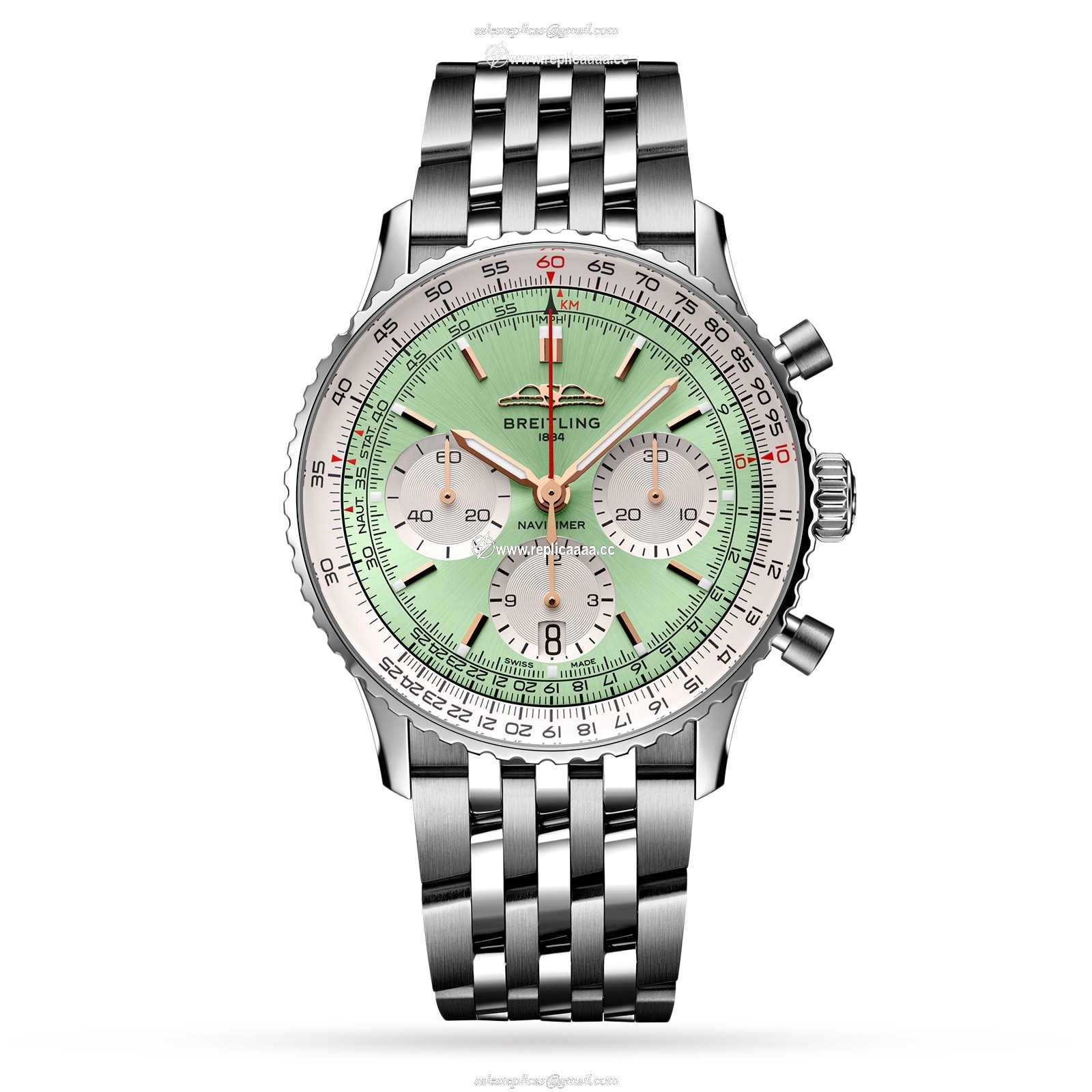 Breitling Navitimer B01 Chronograph 41 Stainless Steel details AB0139211L1A1