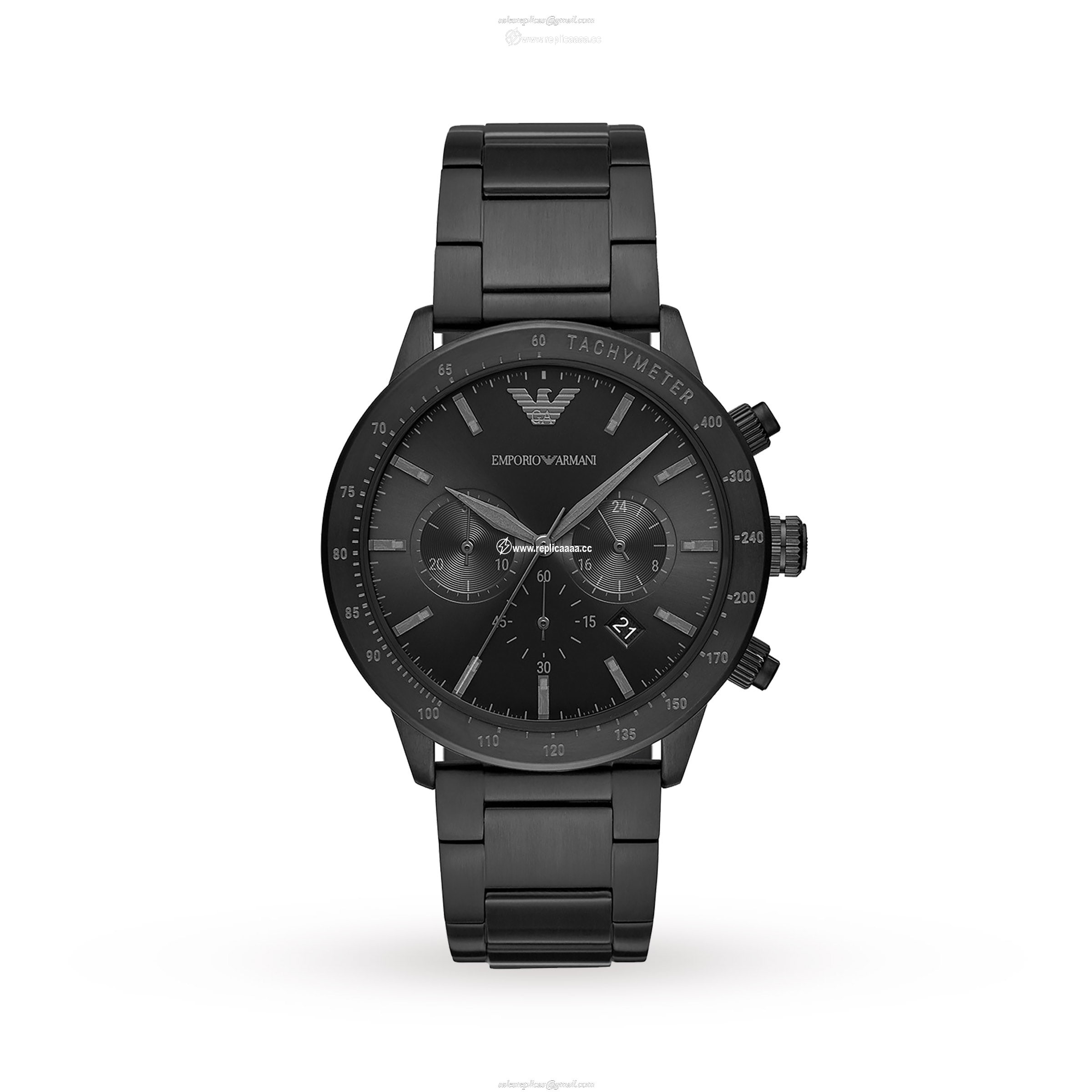 Emporio Armani Black Gents details AR11242 1 Emporio Armani Black Gents details AR11242
