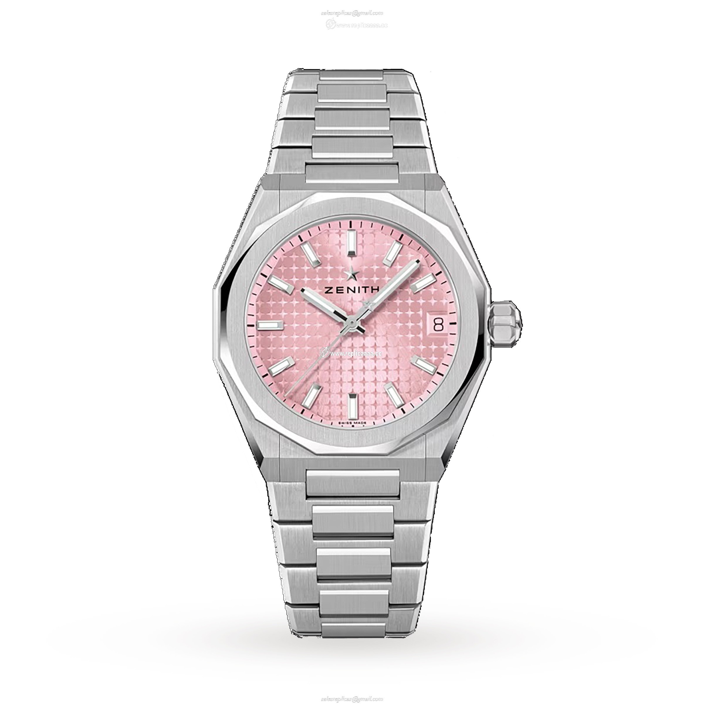 Zenith Defy Skyline 36mm Steel Automatic details - Pink 03.9400.670/18.I001 1 Zenith Defy Skyline 36mm Steel Automatic details - Pink 03.9400.670/18.I001