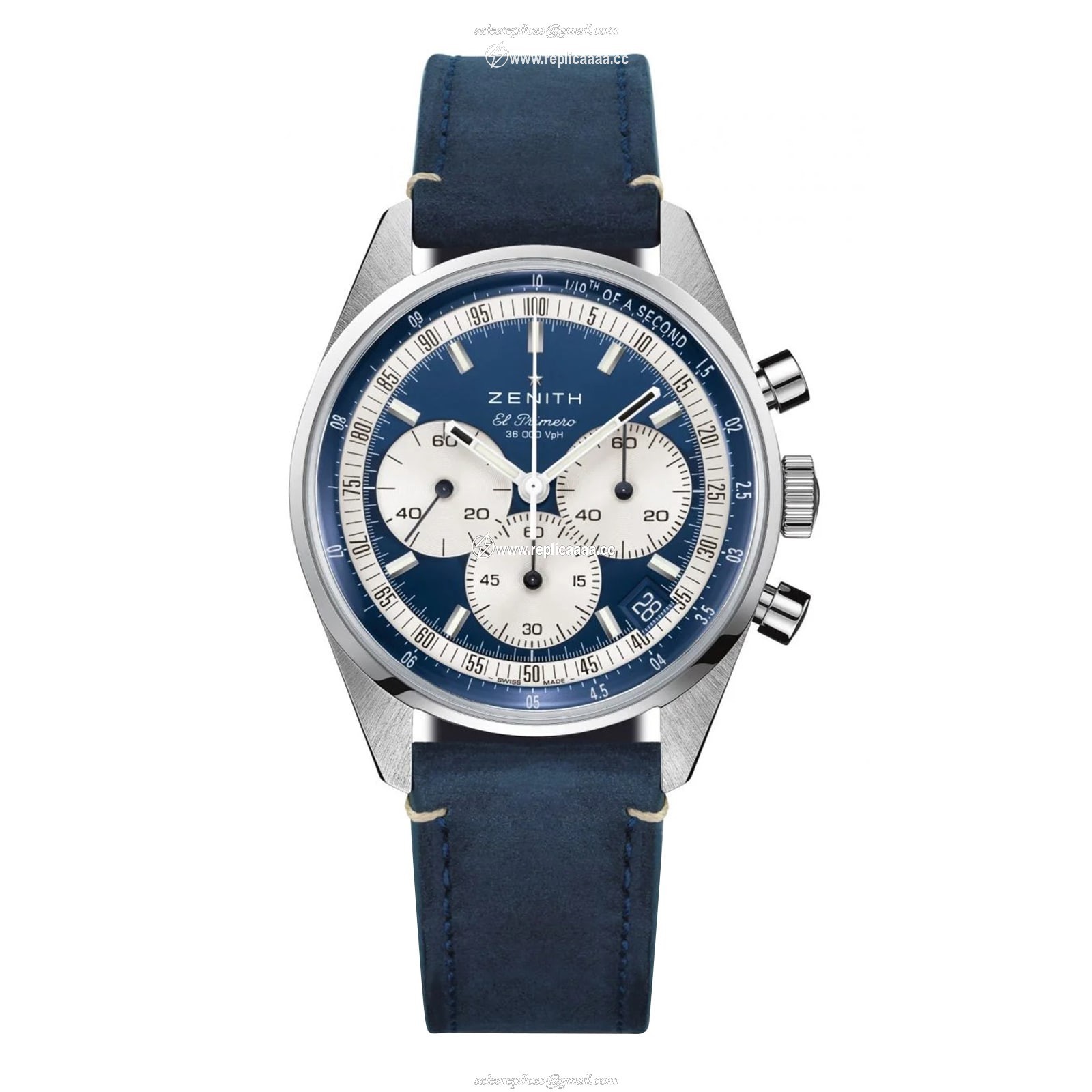 Zenith Chronomaster Automatic 38mm Boutique Edition Mens details Blue 03.3200.3600/51.C902 1 Zenith Chronomaster Automatic 38mm Boutique Edition Mens details Blue 03.3200.3600/51.C902
