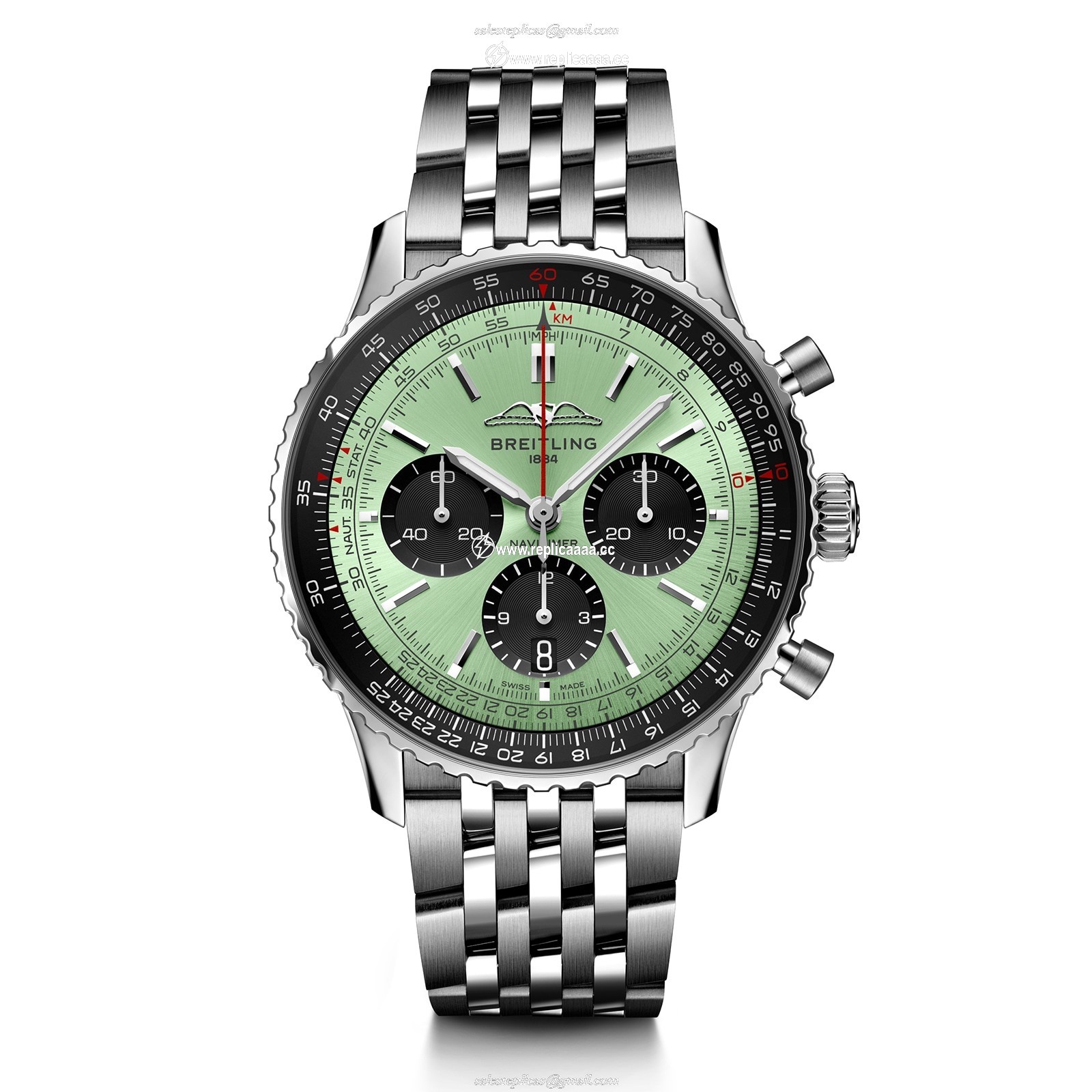 Breitling Navitimer B01 Chronograph 43 Stainless Steel - Mint details AB0138241L1A1 1 Breitling Navitimer B01 Chronograph 43 Stainless Steel - Mint details AB0138241L1A1