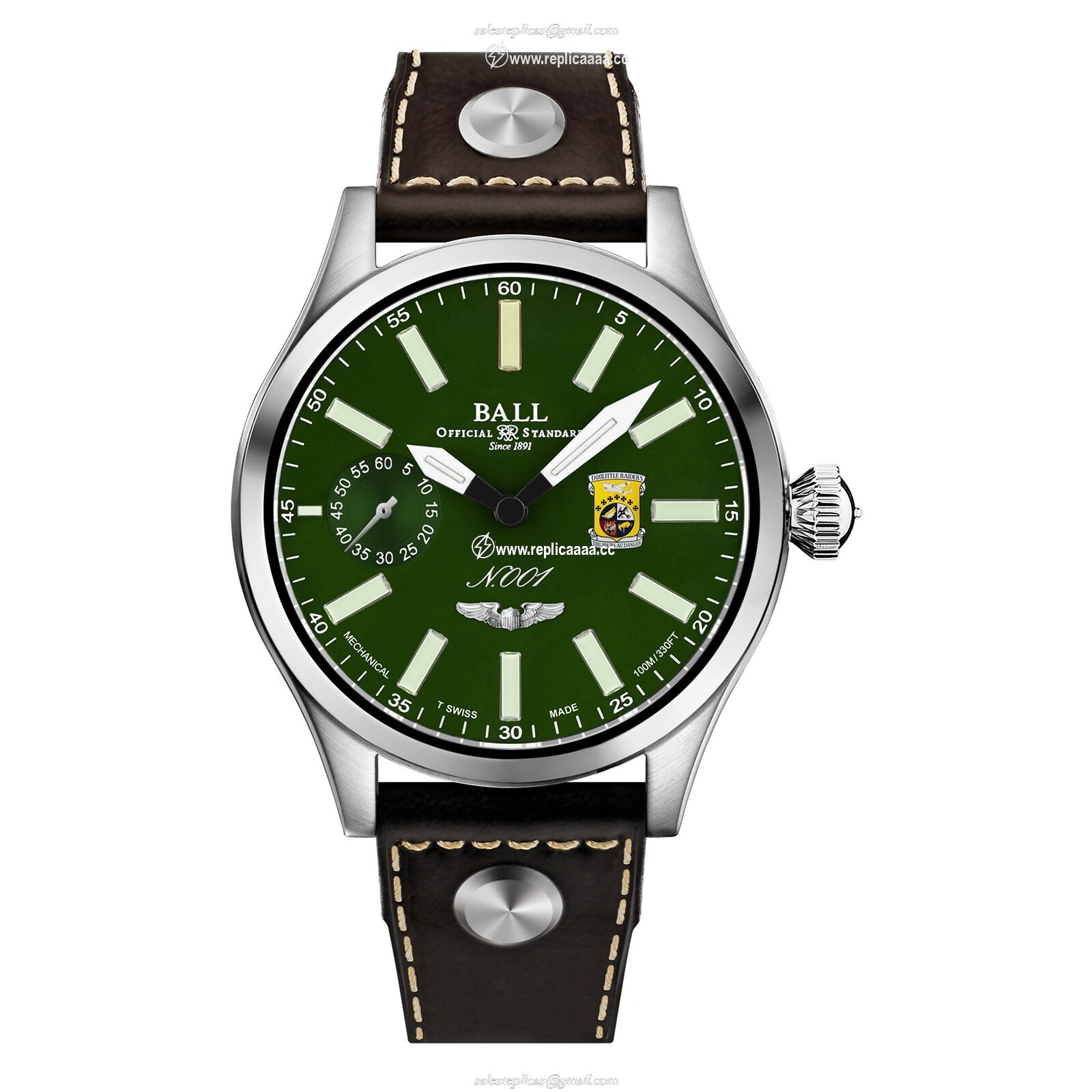 BALL Engineer Master II Doolittle Raiders 46mm Mens details Green NM2638C-L1-GR