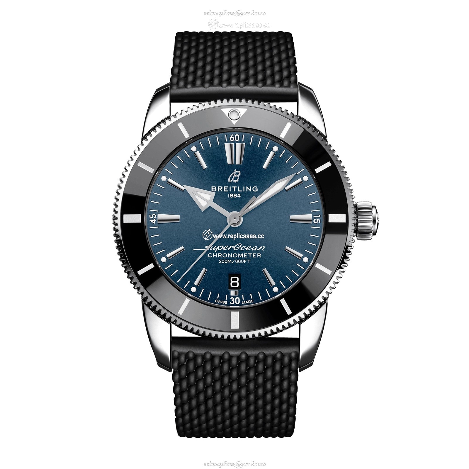Breitling Superocean B20 Automatic 44mm UK Exclusive Mens details Blue Rubber AB20304A1C1S1 1 Breitling Superocean B20 Automatic 44mm UK Exclusive Mens details Blue Rubber AB20304A1C1S1