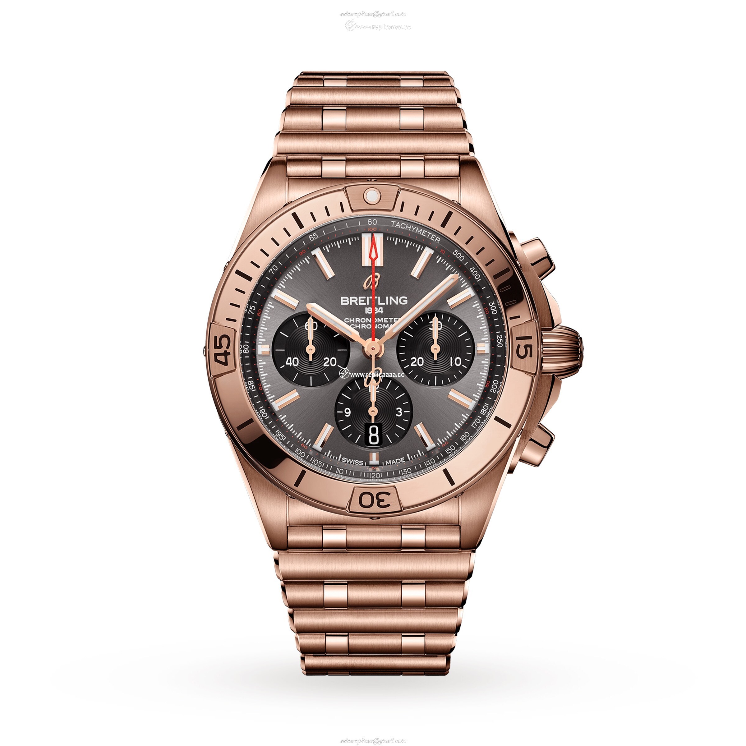 Breitling Chronomat B01 42 18k Red Gold details RB0134101B1R1 1 Breitling Chronomat B01 42 18k Red Gold details RB0134101B1R1