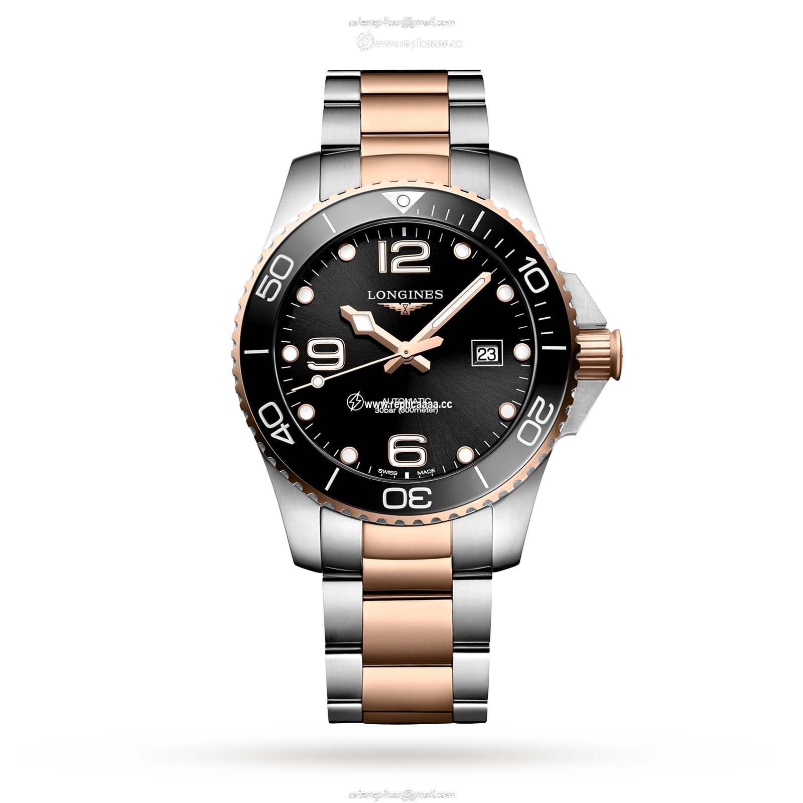 Longines HydroConquest 43mm Mens details Black L37823587