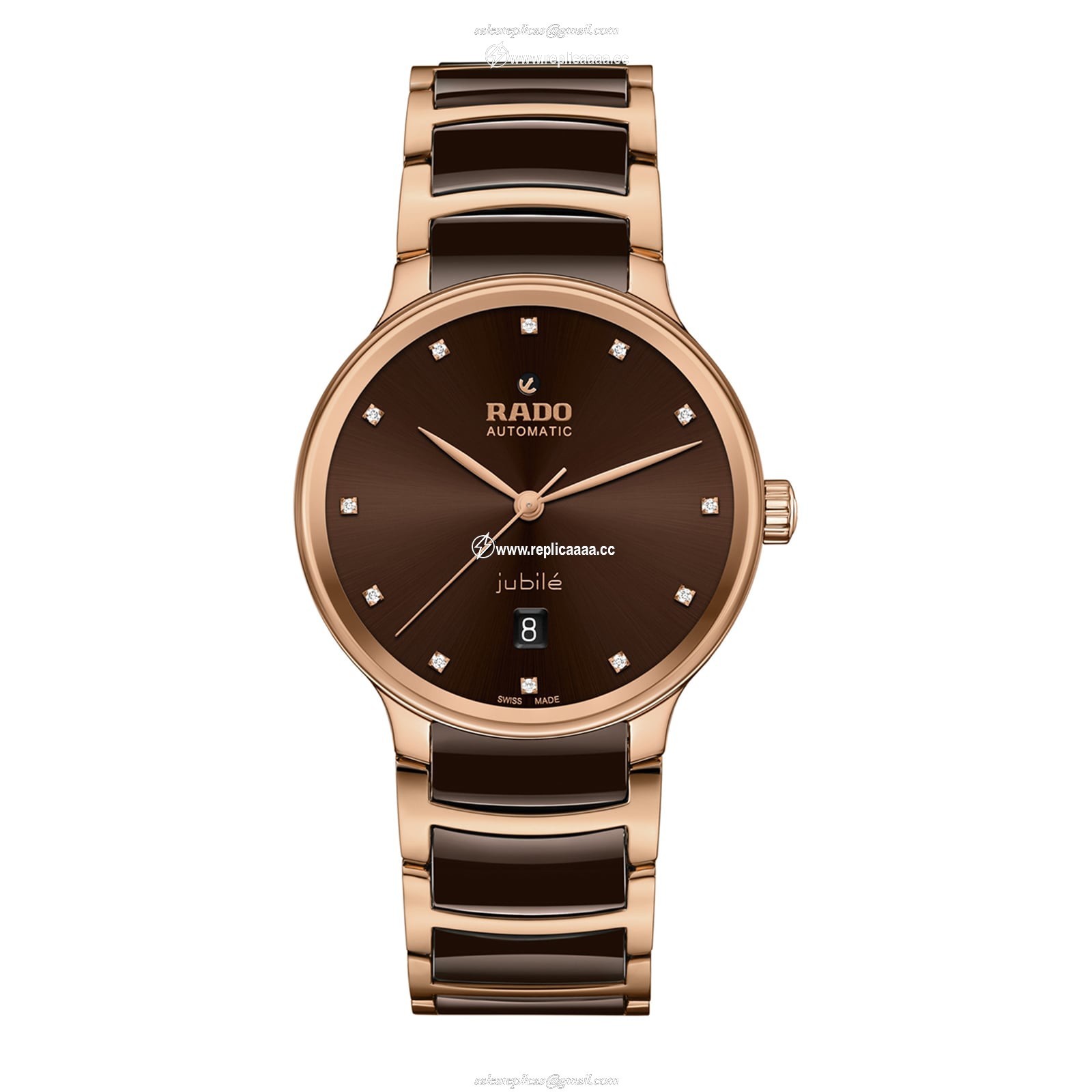 Rado Centrix Automatic 39.5mm Mens details - Diamond Dots R30017732 1 Rado Centrix Automatic 39.5mm Mens details - Diamond Dots R30017732