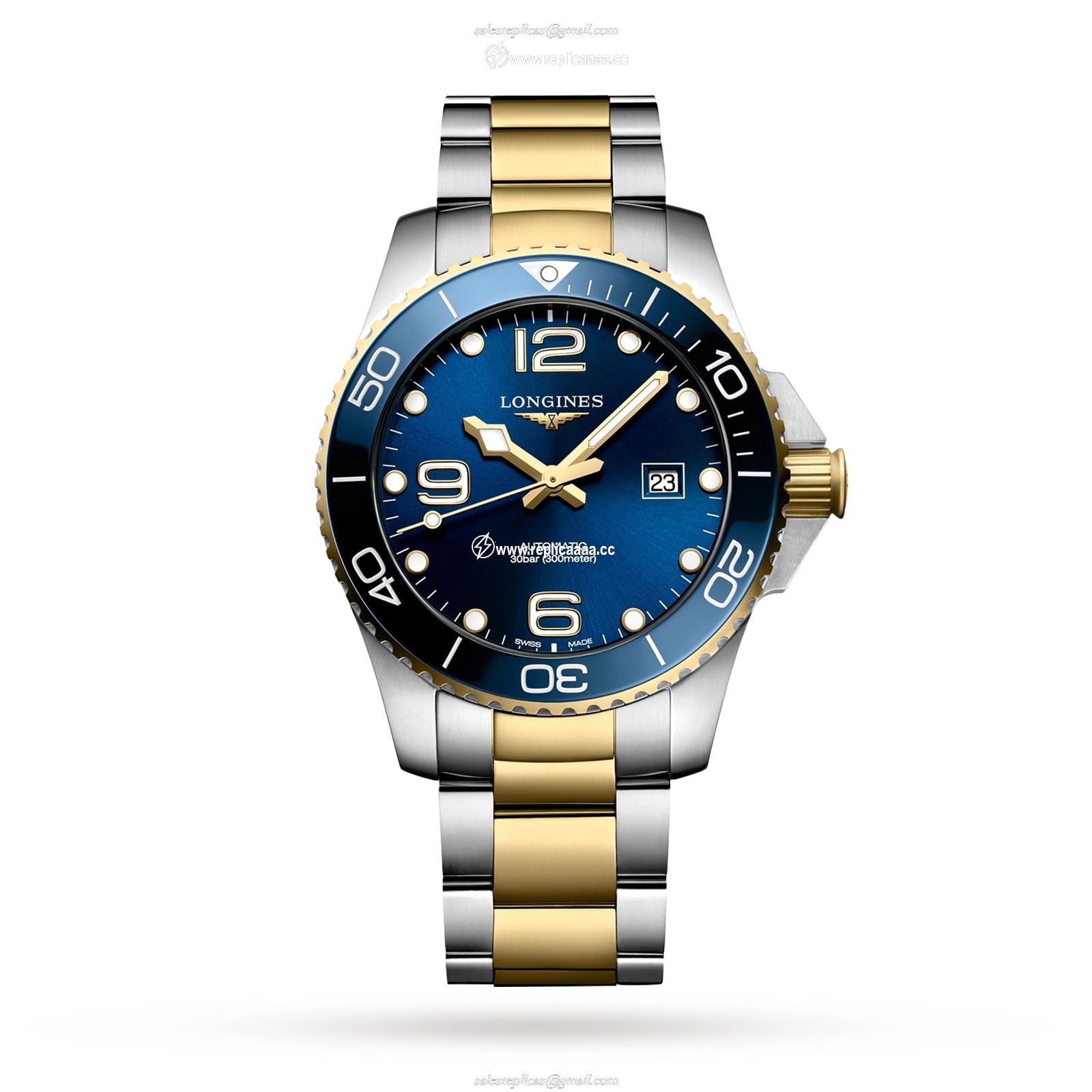 Longines HydroConquest 43mm Mens details Blue L37823967 1 Longines HydroConquest 43mm Mens details Blue L37823967