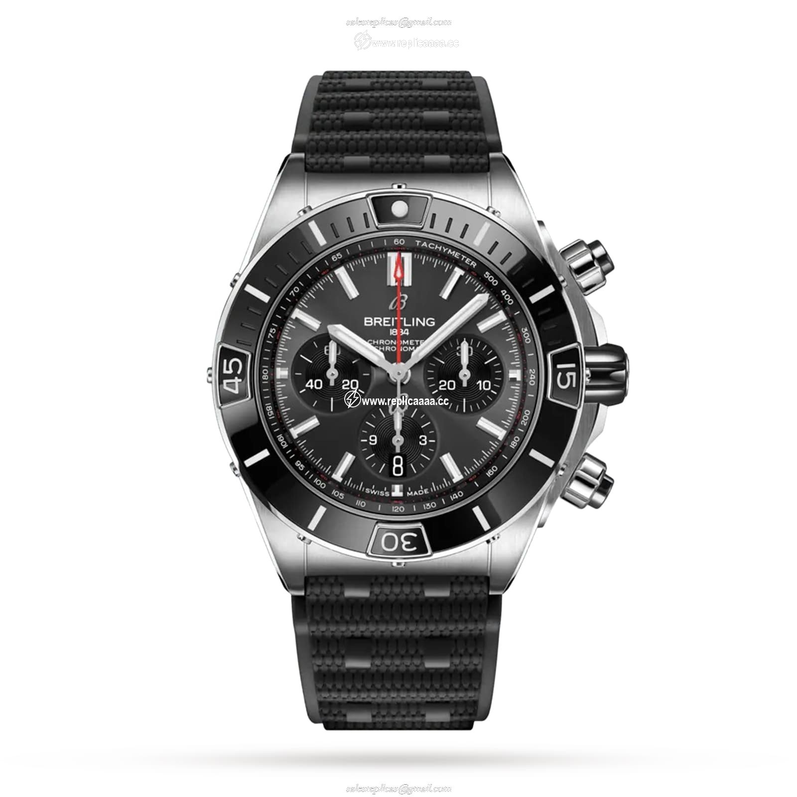 Breitling Super Chronomat B01 44 Stainless Steel details AB0136251B2S1