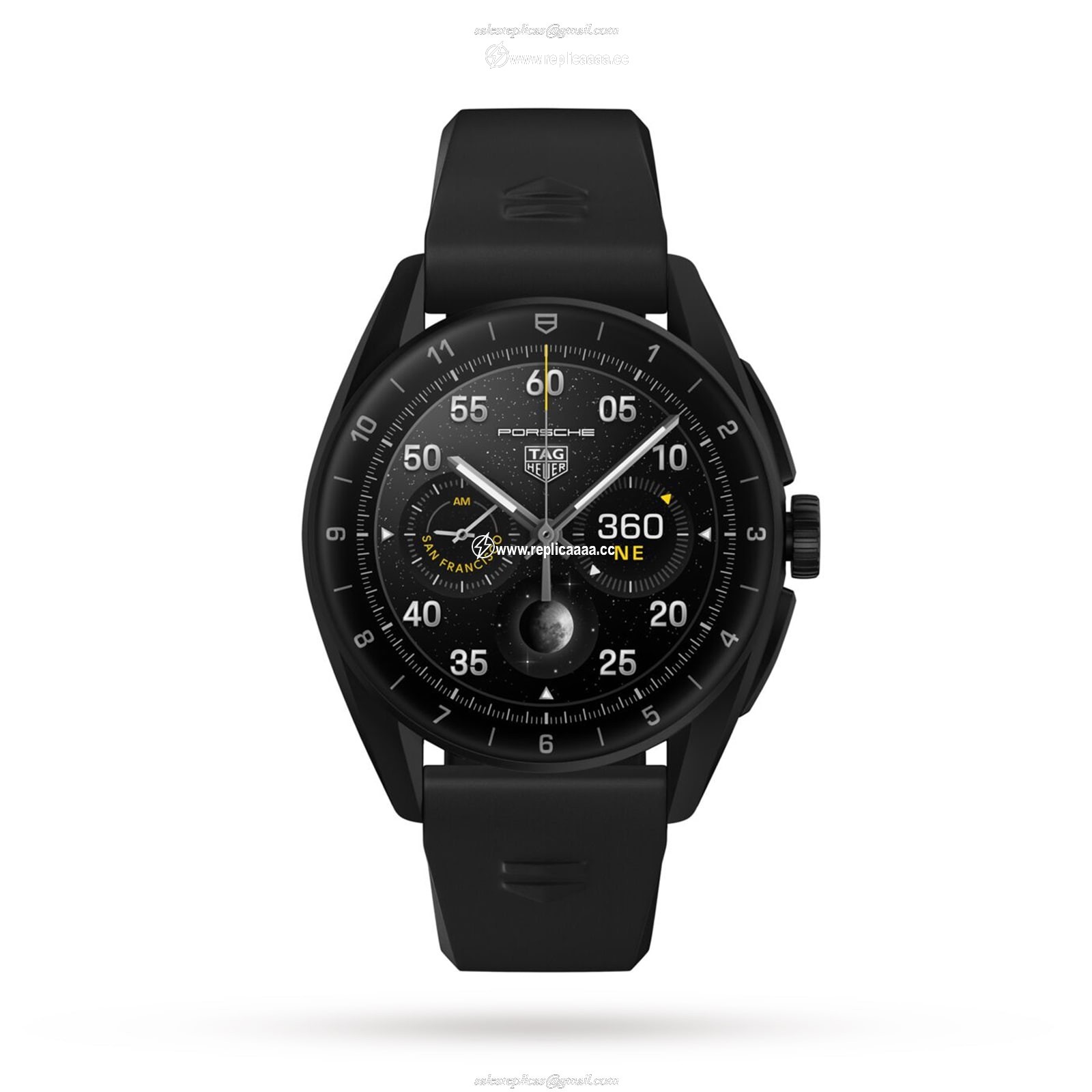 TAG Heuer Connected Calibre E4 All Black 42mm Mens details SBR8081.BT6299 1 TAG Heuer Connected Calibre E4 All Black 42mm Mens details SBR8081.BT6299